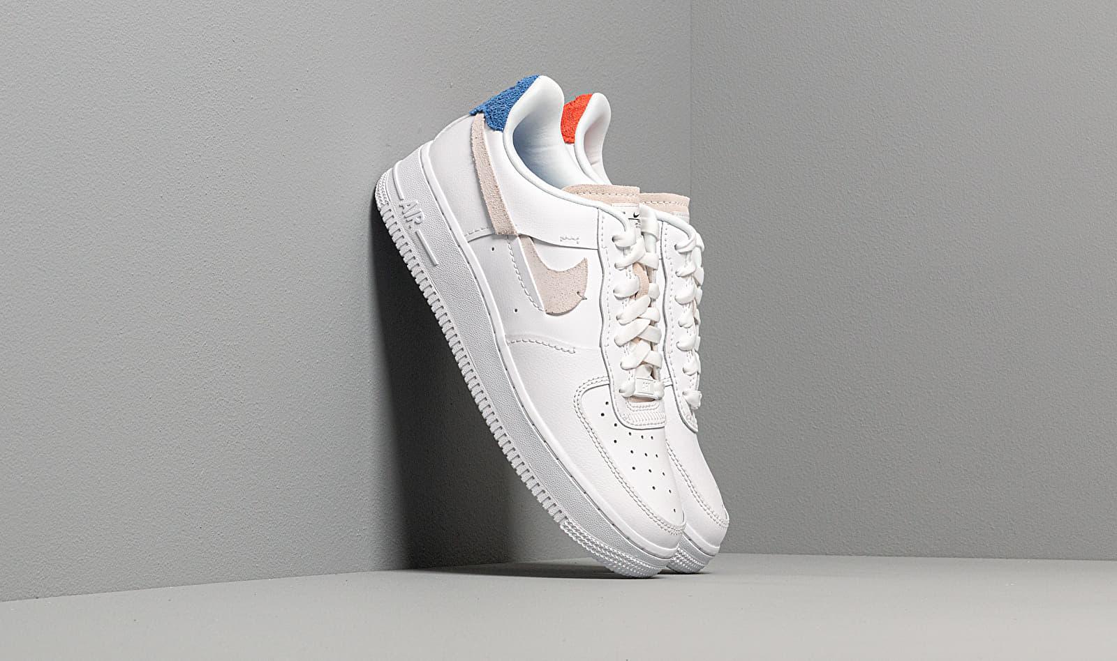 air force 1 07 trainers white platinum tint game royal red