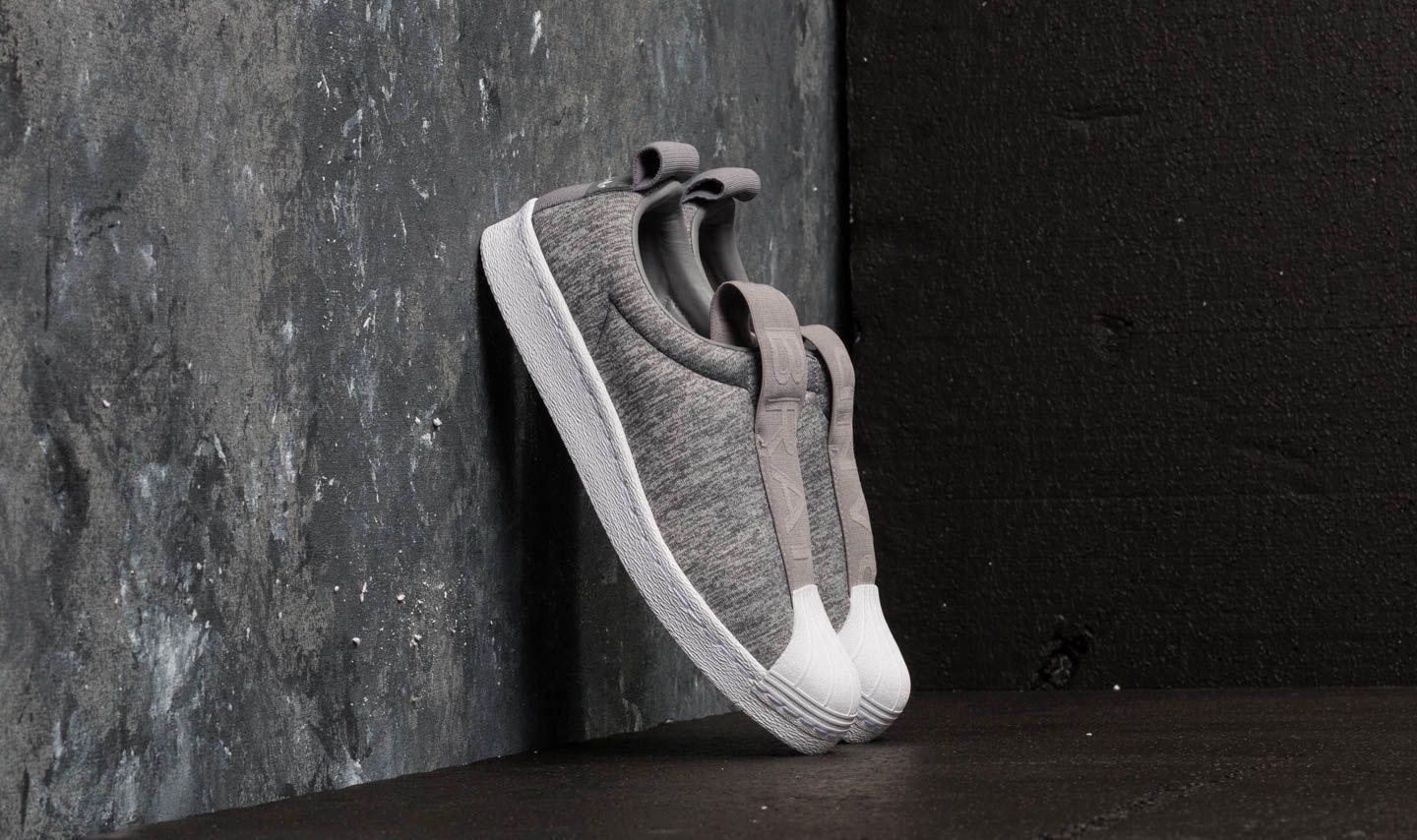 adidas originals superstar slip on Grey