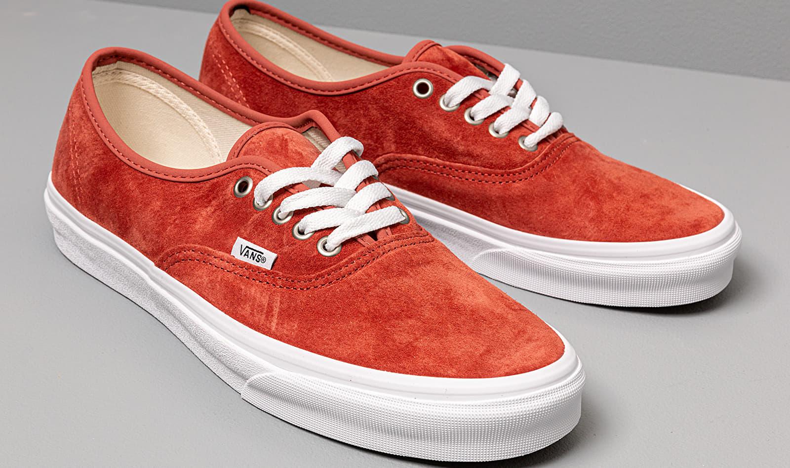 tan and red vans