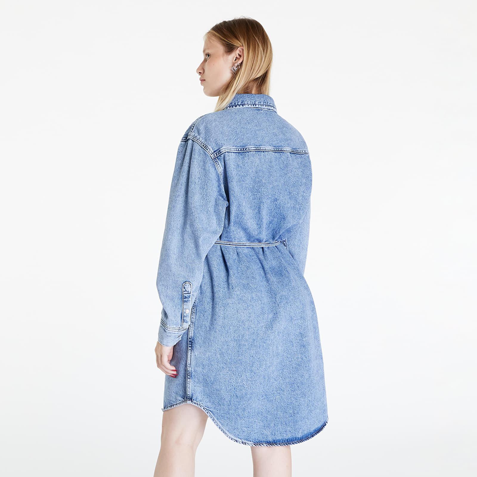 Calvin Klein Jeans Utility Shirt Dress Denim in Blue | Lyst