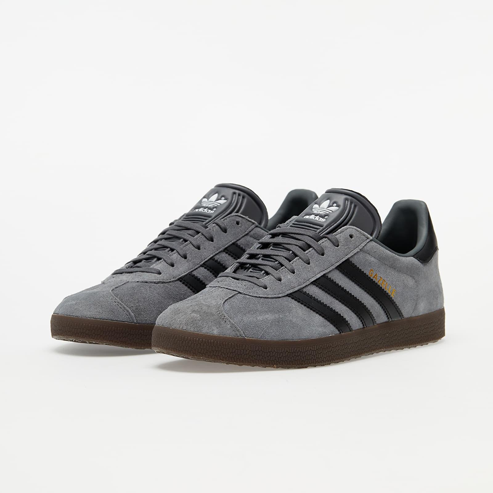 adidas Adidas Gazelle Grey Four/ Core Black/ Gum 5 in Gray for Men | Lyst