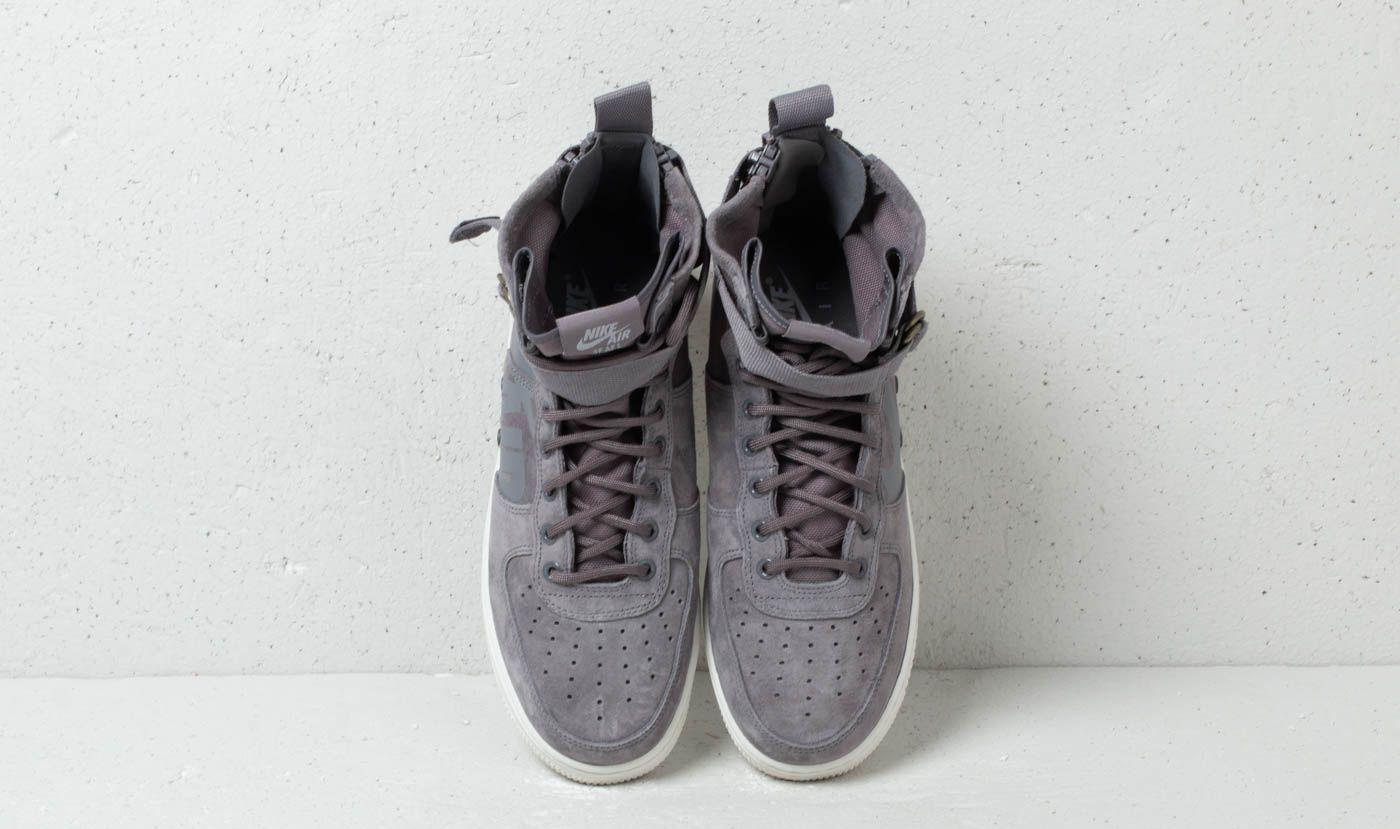 Nike Leather Sf Air Force 1 Mid Sneaker in Dark Grey (Gray) for Men - Lyst