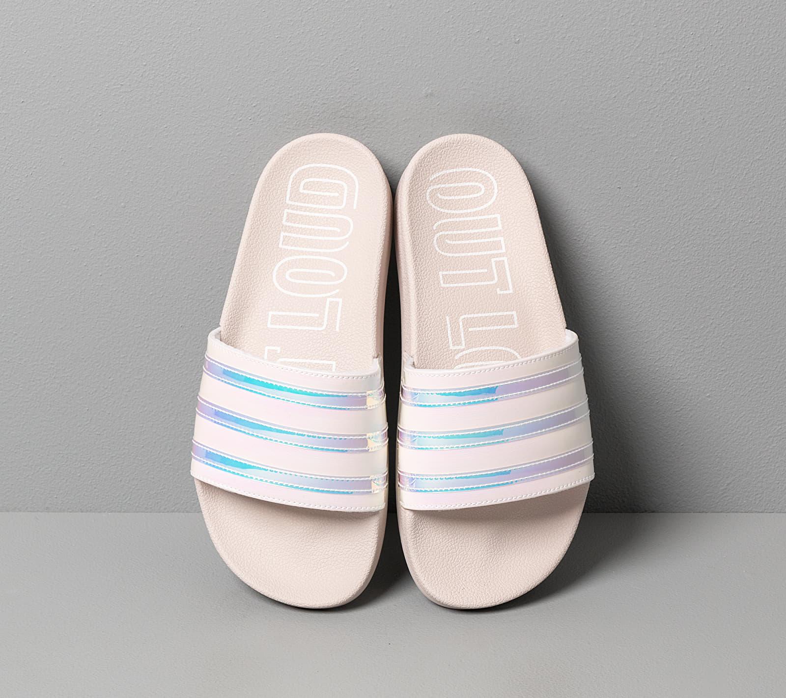 adidas Originals Adidas Adilette W Orchid Tint/ Solar Orange/ Ftw White in  Pink | Lyst