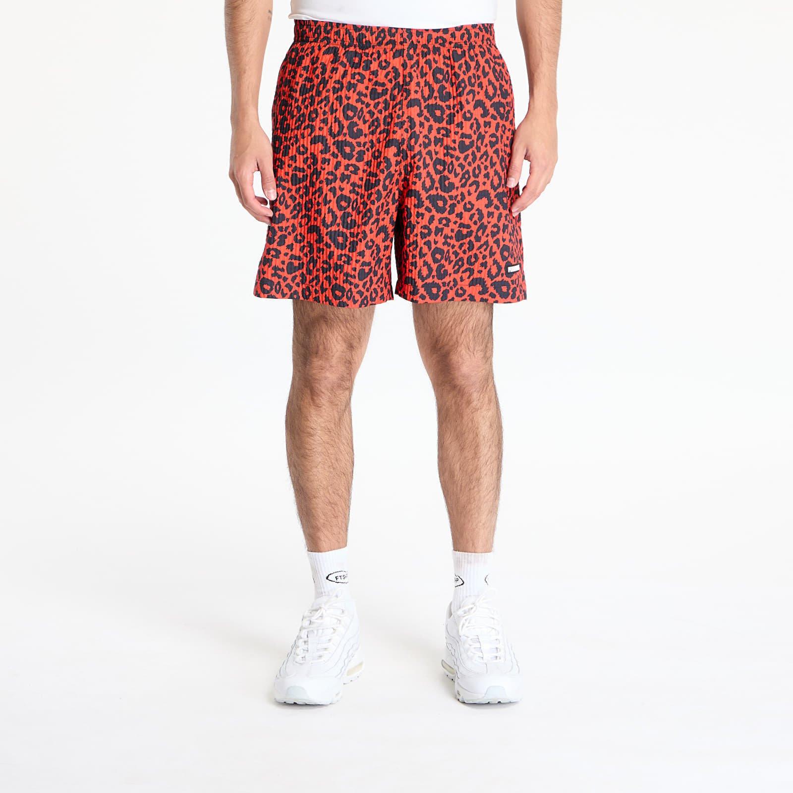 Pleasures Shorts Leopard Active Shorts in Red for Men | Lyst