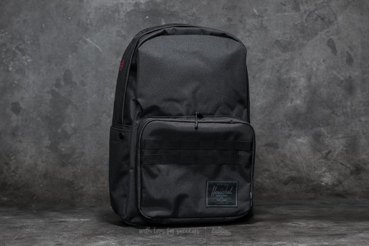 herschel pop quiz black crosshatch