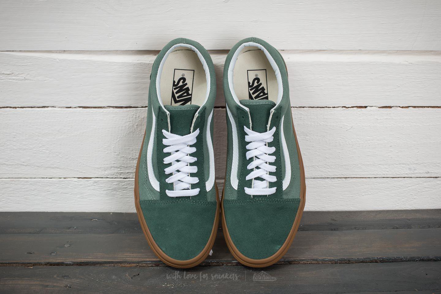 vans old skool duck green gum