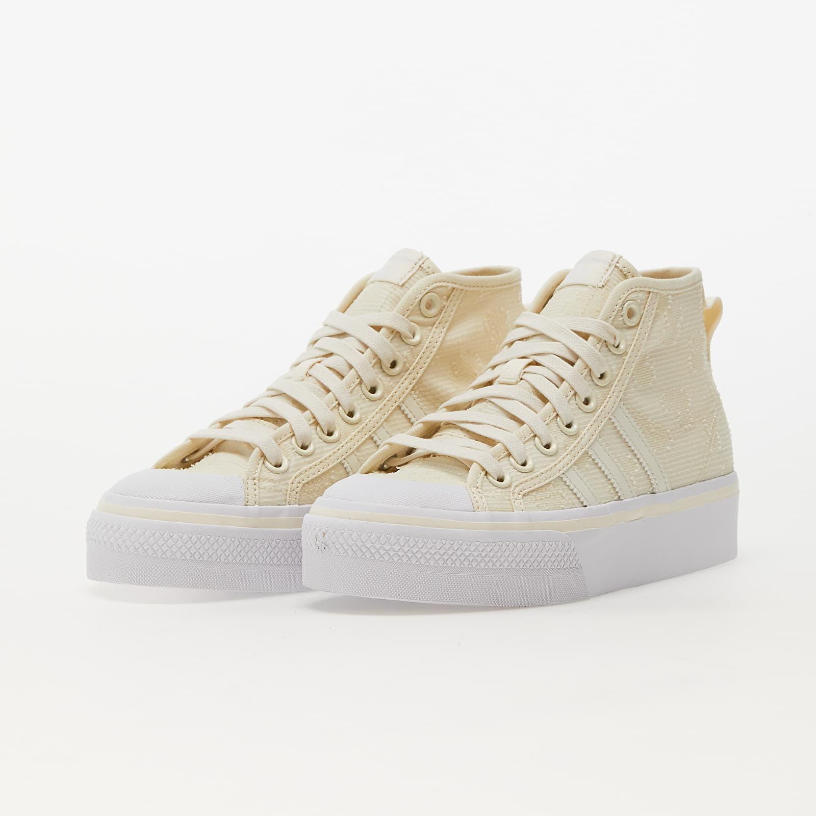 adidas Originals Adidas Nizza Platform Mid W Cream Cream Cloud in Natural Lyst