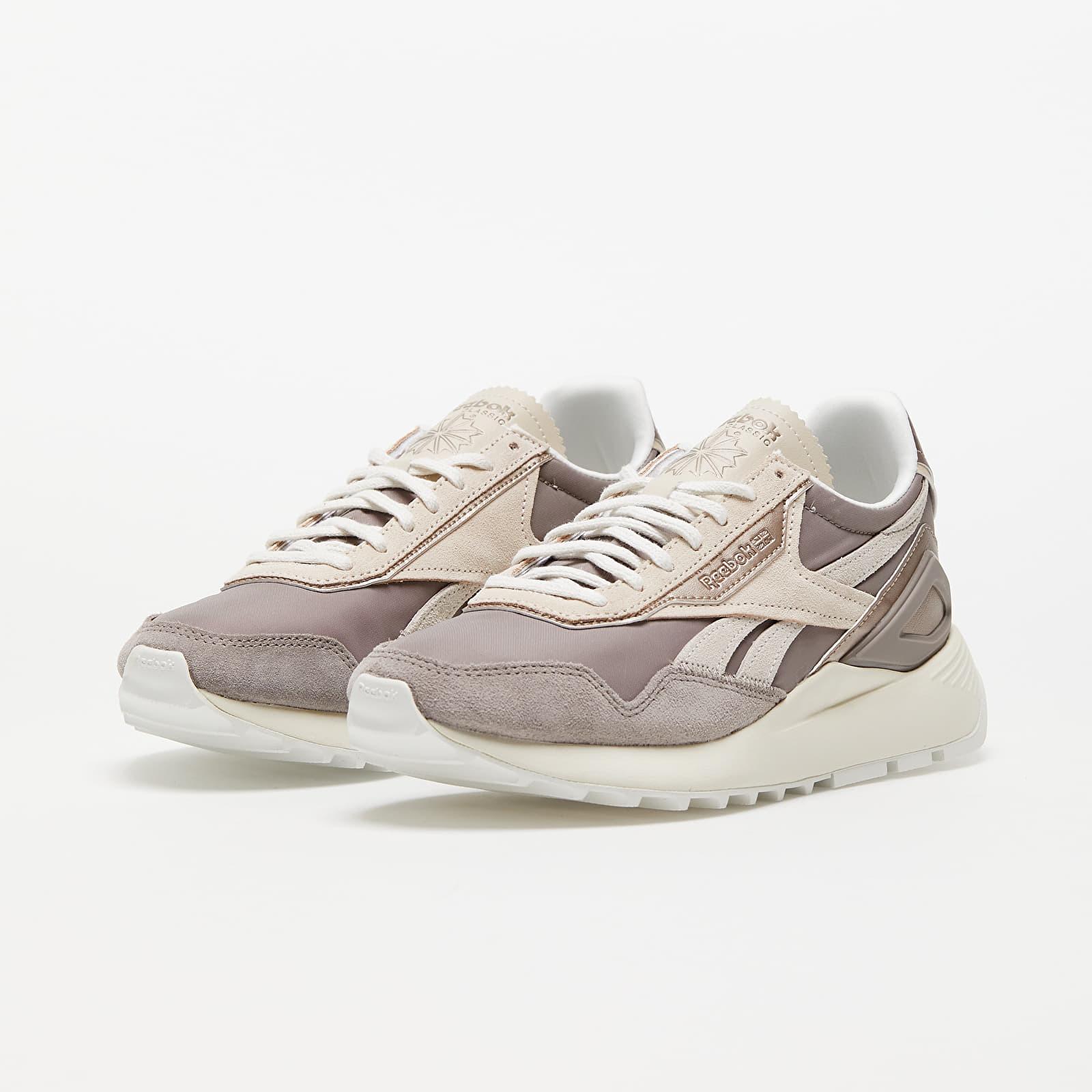 Reebok Classic Leather Leg Boulder Grey/ Stucco/ Rose Gold in Gray | Lyst