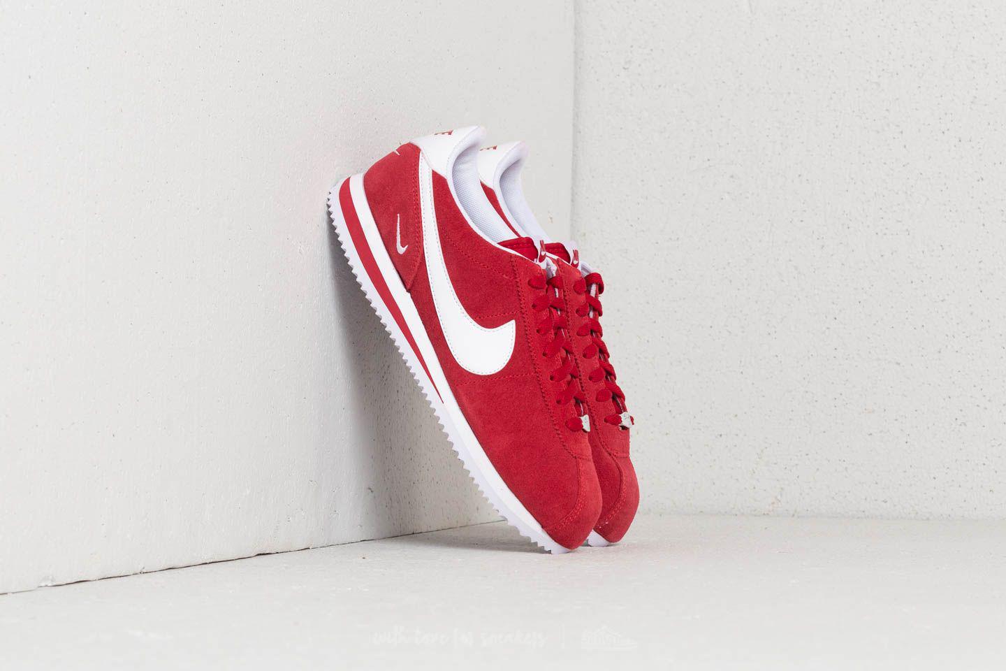 Speciaal marathon Gemarkeerd Nike Cortez Basic Se Gym Red/ White for Men | Lyst