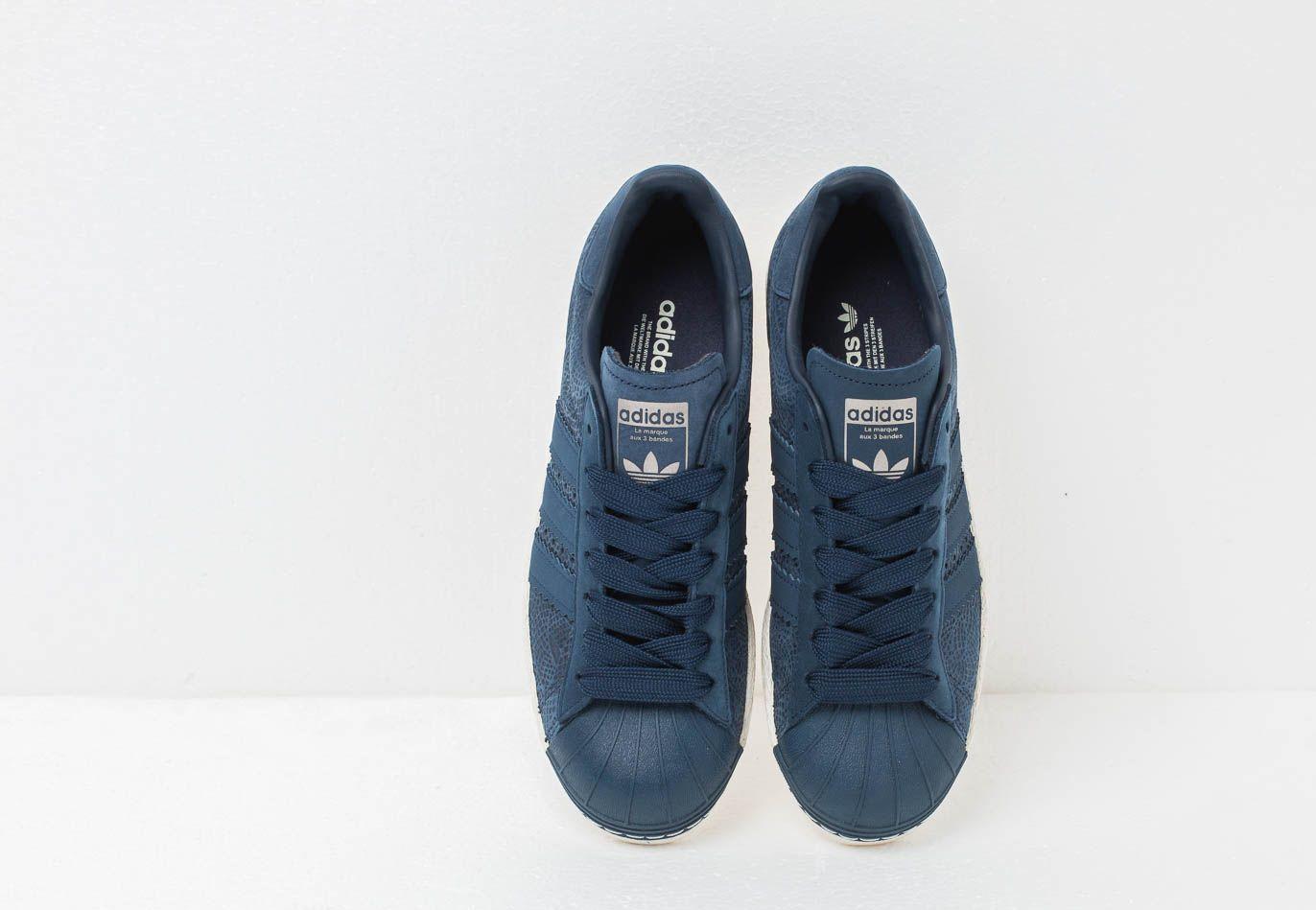 adidas Originals Adidas Superstar 80s W Conavy/ Conavy/ Off White in Blue |  Lyst