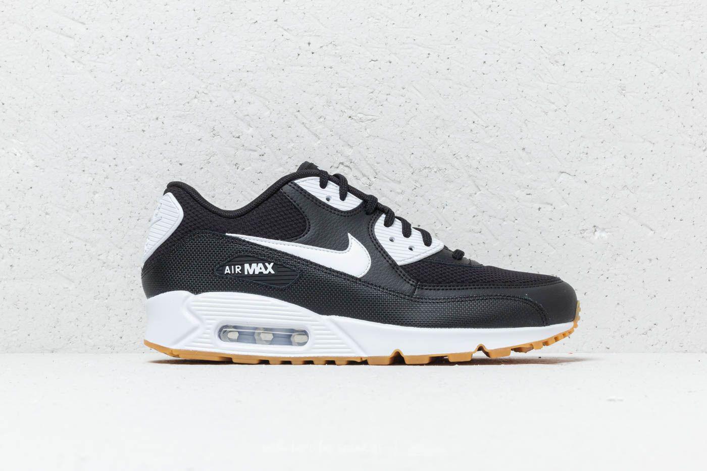 nike air max 90 black white gum