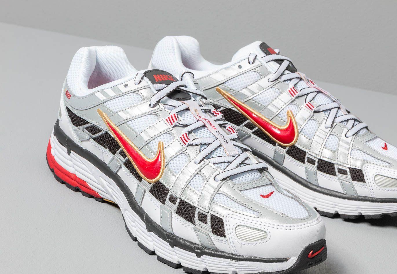 Nike Rubber P-6000 W White/ Varsity Red - Lyst