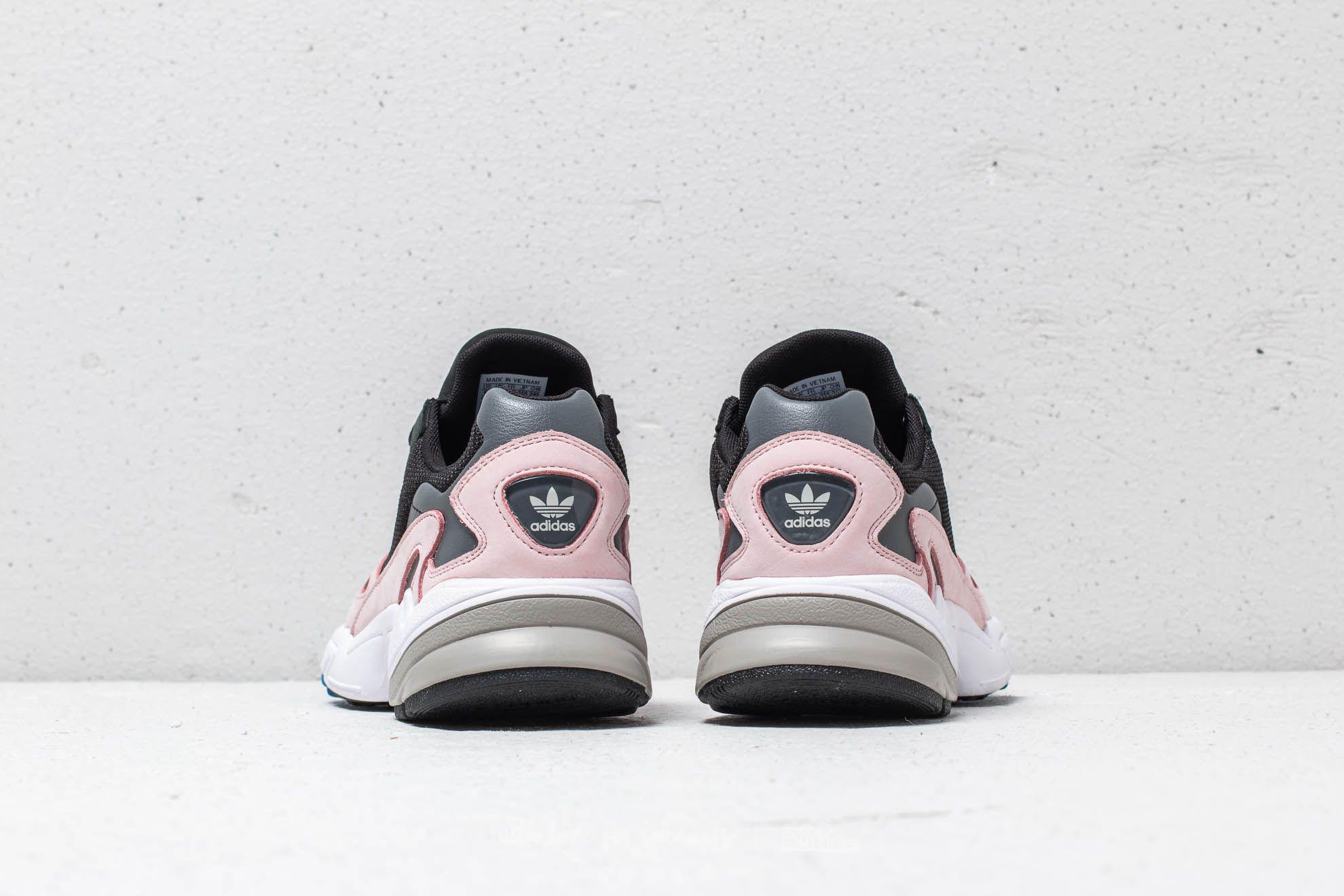 adidas falcon core black light pink