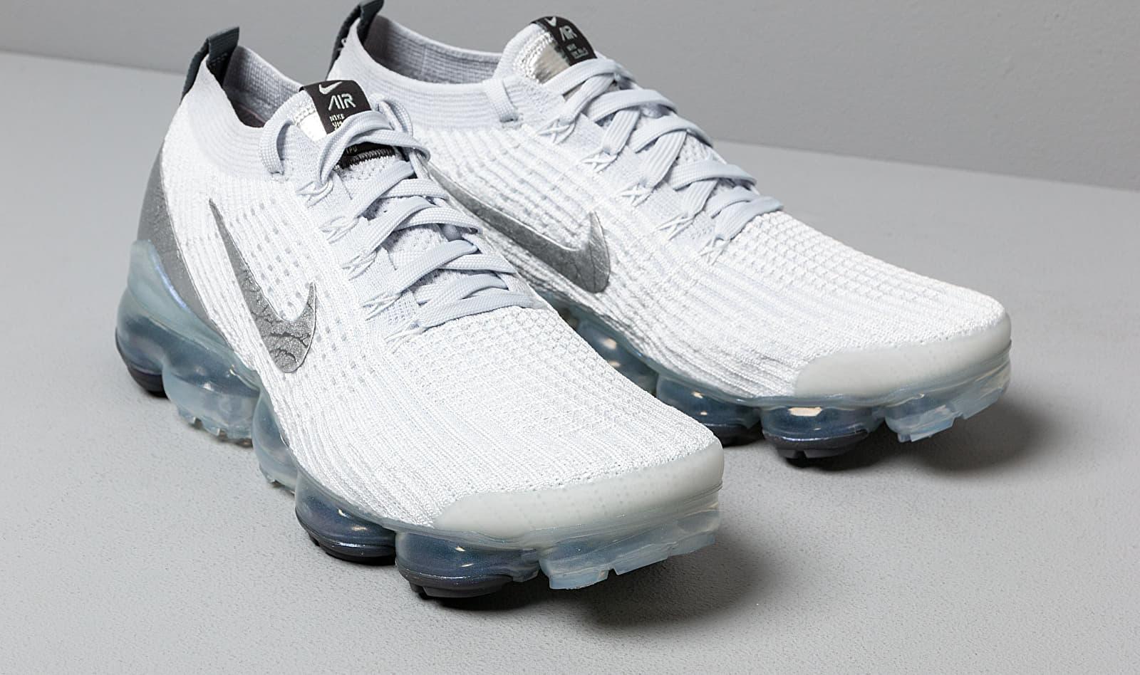 Nike Air Vapormax Flyknit 3 White/ Metallic Silver-pure Platinum for Men |  Lyst