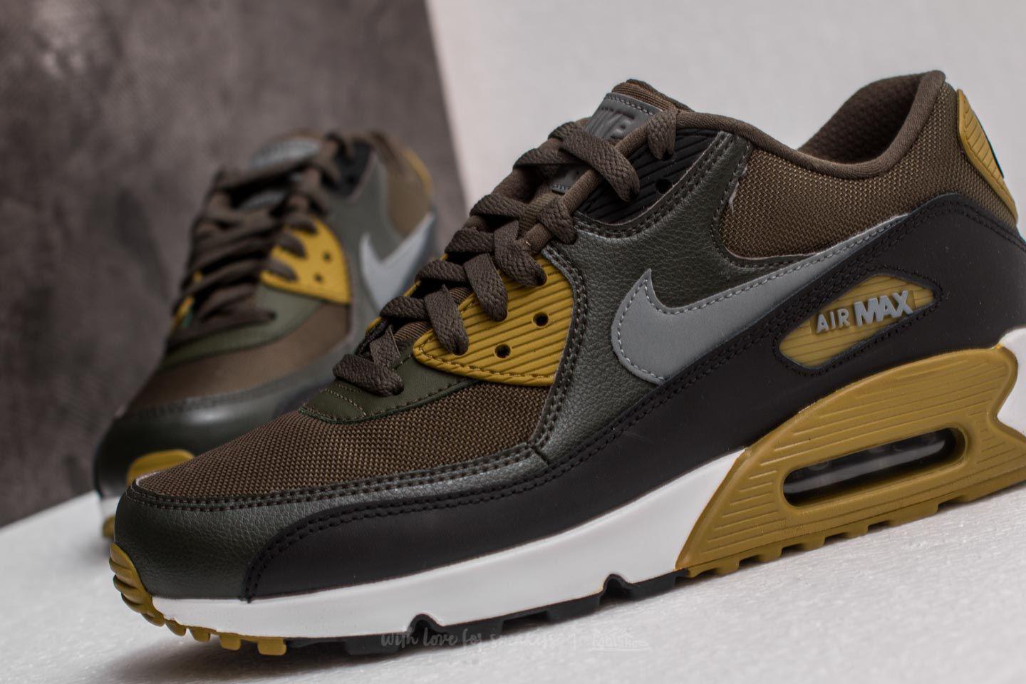 Nike Leather Air Max 90 Essential Cargo Khaki/ Cool Grey-black for ...