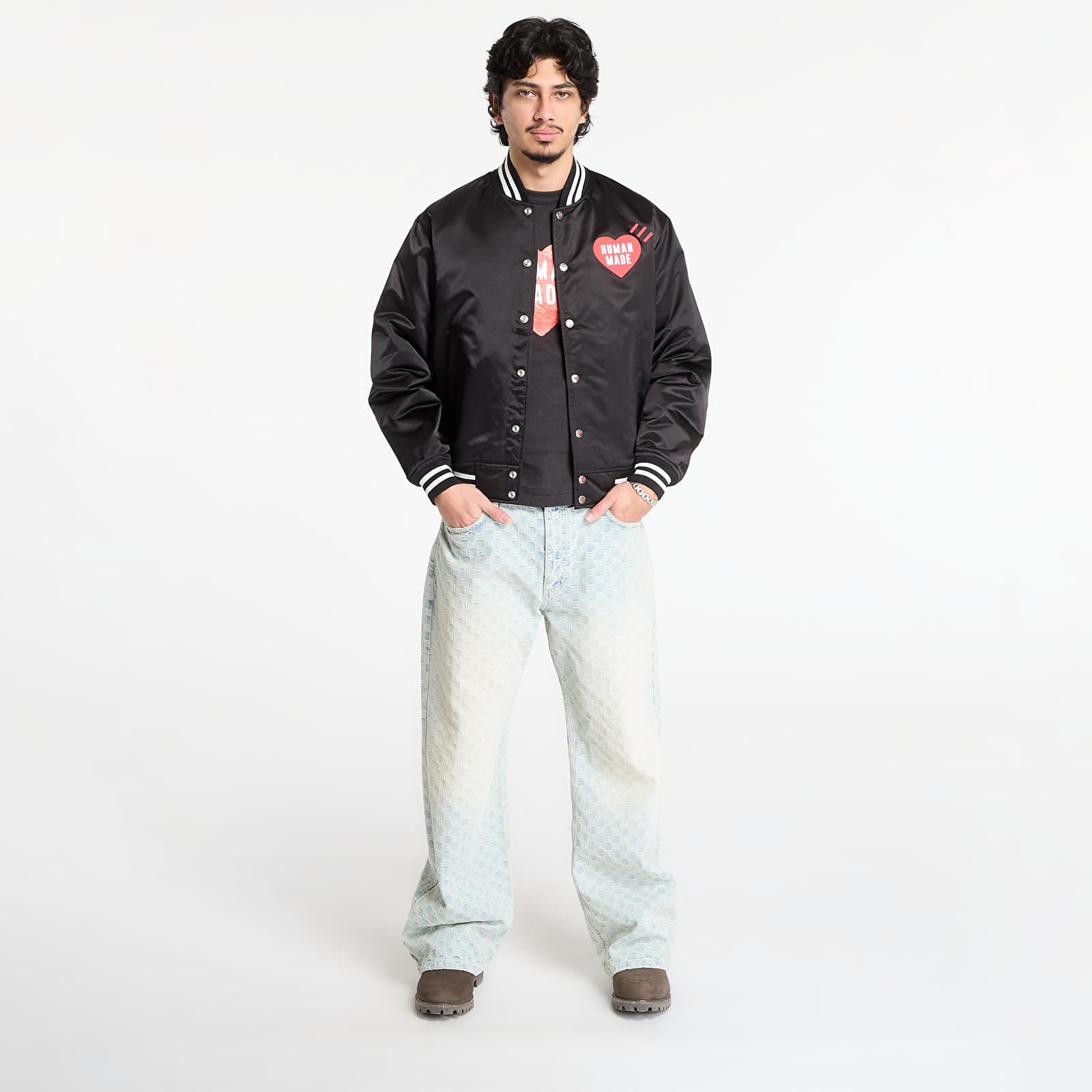 Human Made Jacket Nylon Stadium Jacket in Black | Lyst