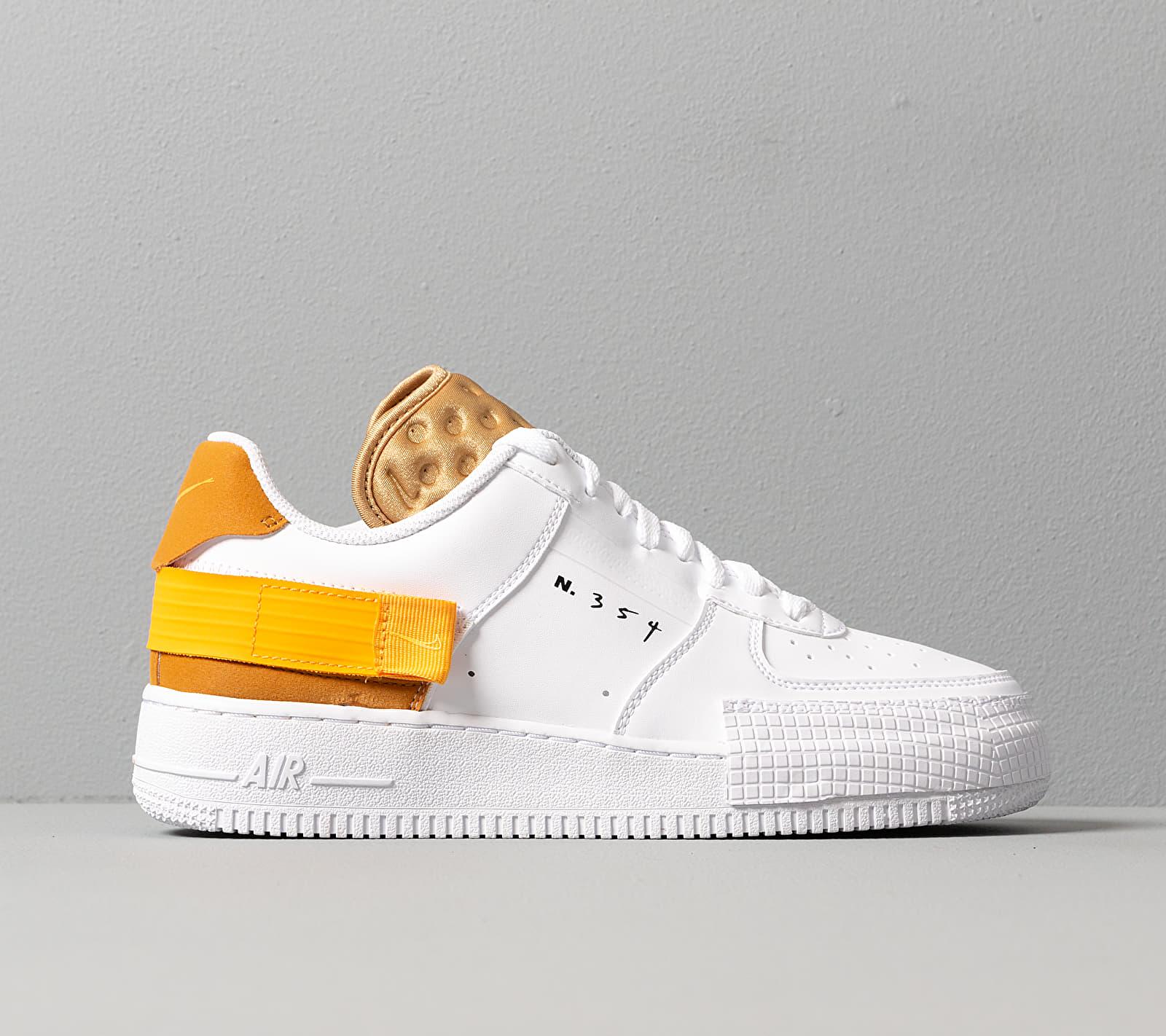 Nike Air Force 1-type White/ University Gold-gold Suede for Men - Lyst