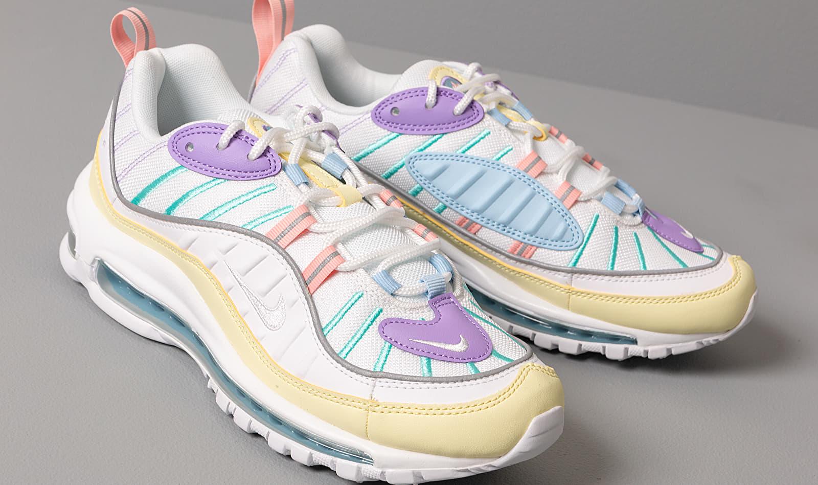 Nike Synthetic Pastel Air Max 98 Trainers in Green (White) - Lyst