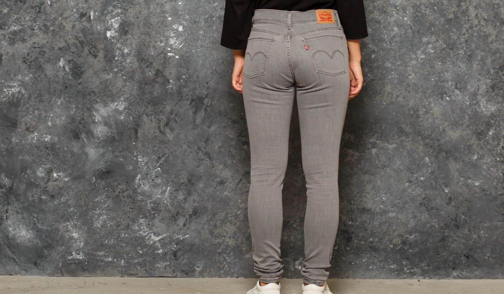 Levi's Denim 710 Super Skinny Jeans Grey Area in Gray - Lyst
