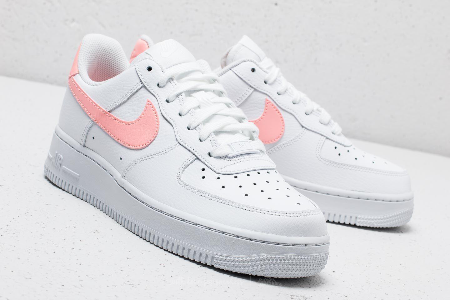 Nike Air Force 1 Women's in White/Oracle Pink