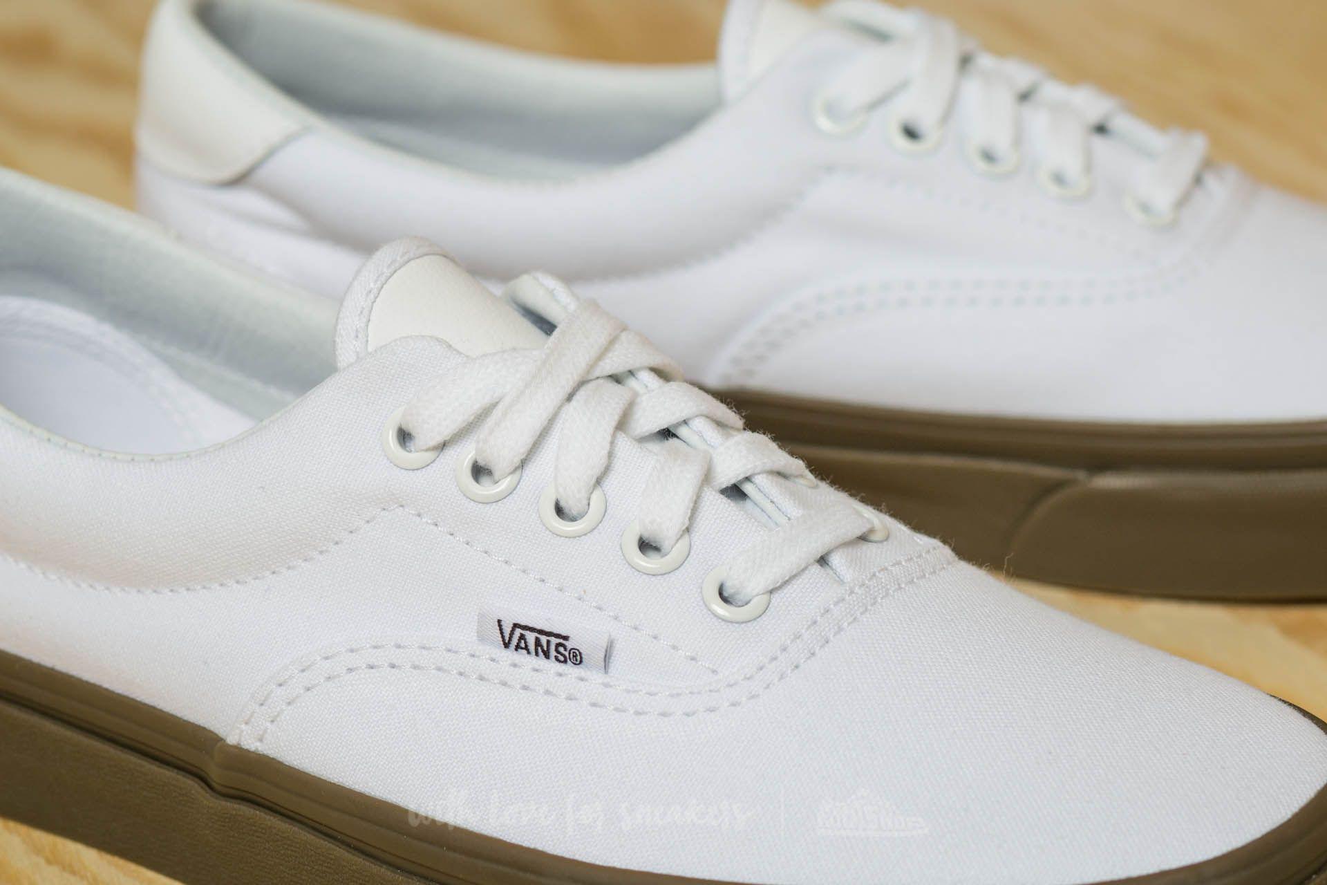 vans era true white gum