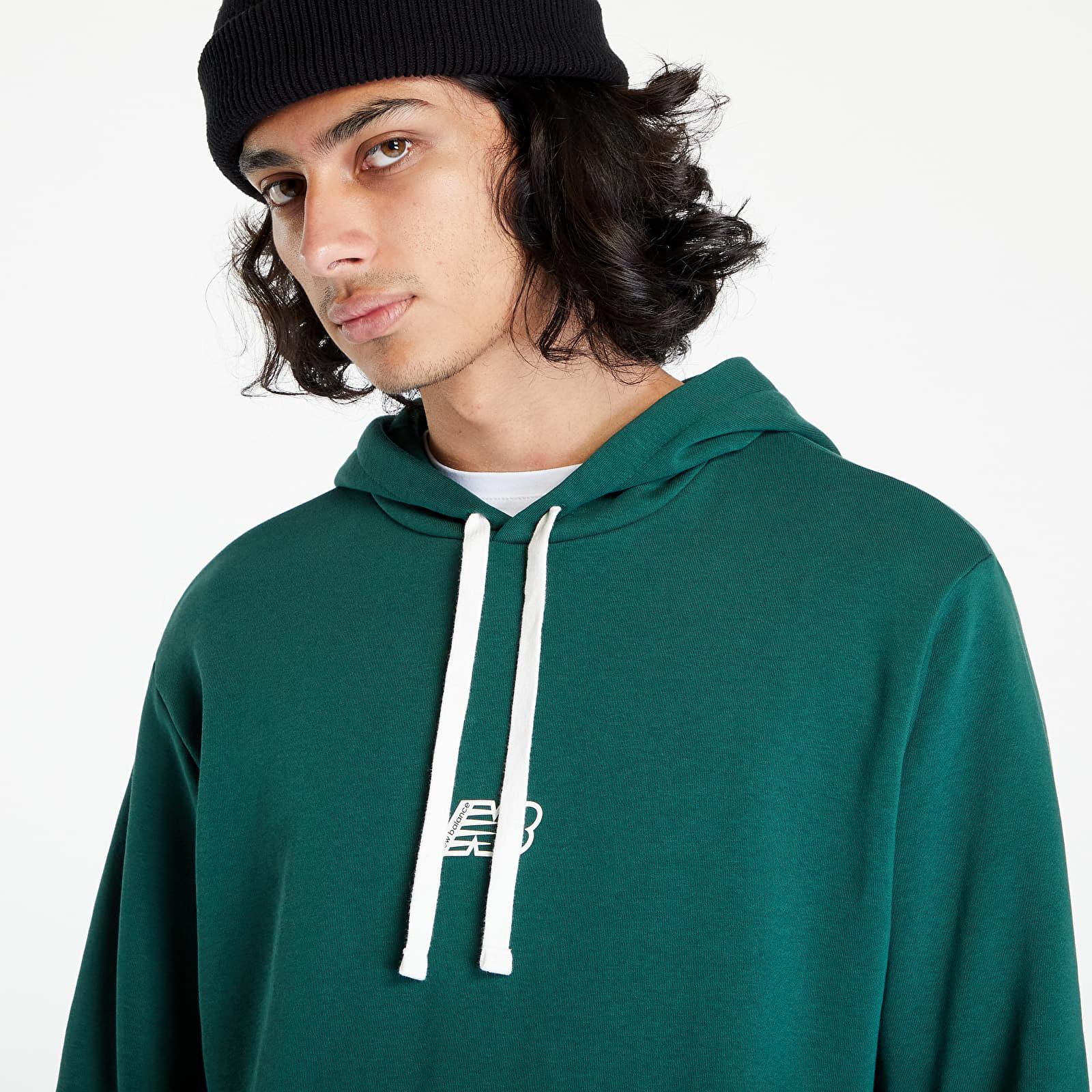 New Balance Essentials Fleece Hoodie Nightwatch Green for Men | Lyst