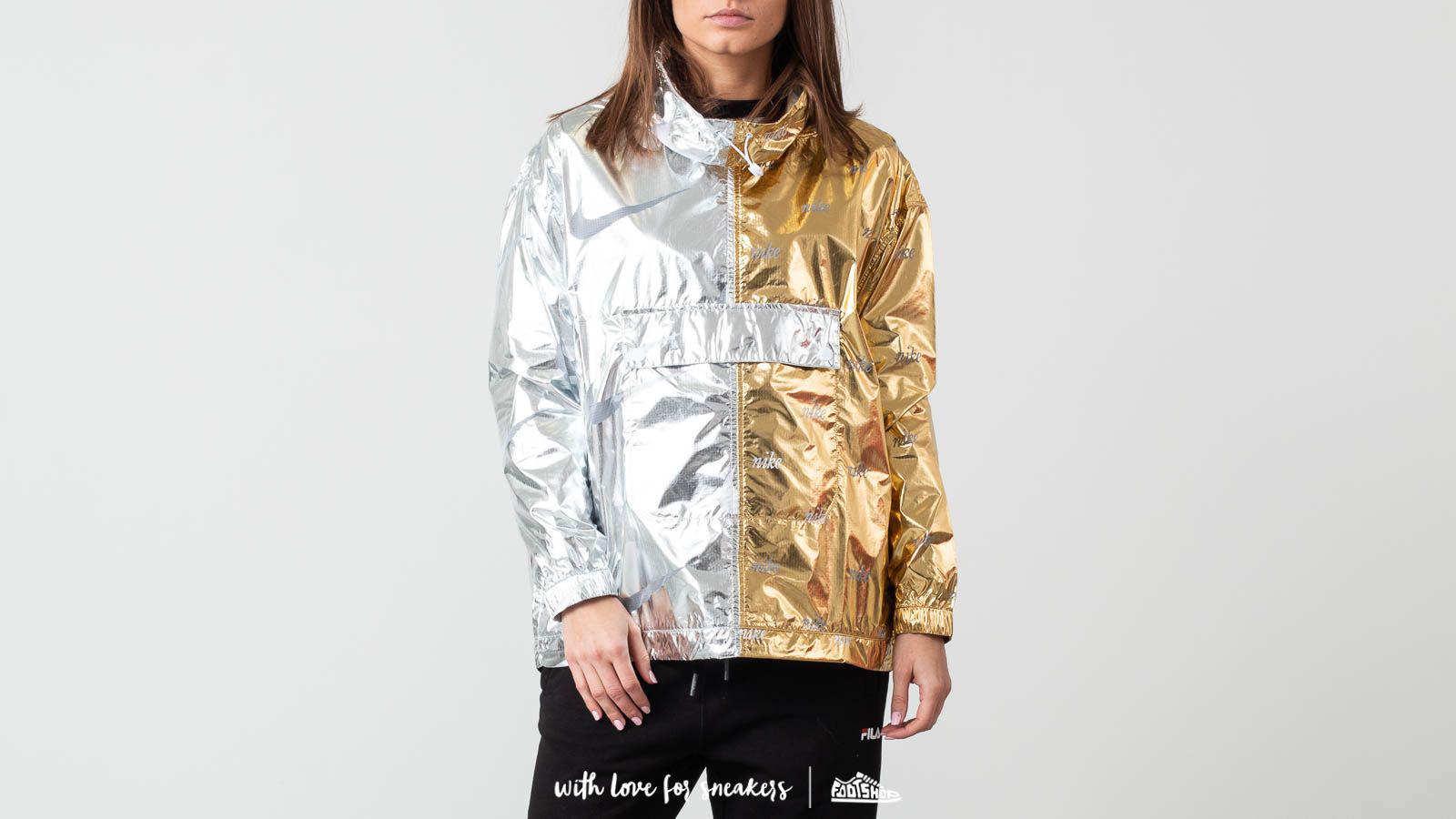 nike jacket metallic