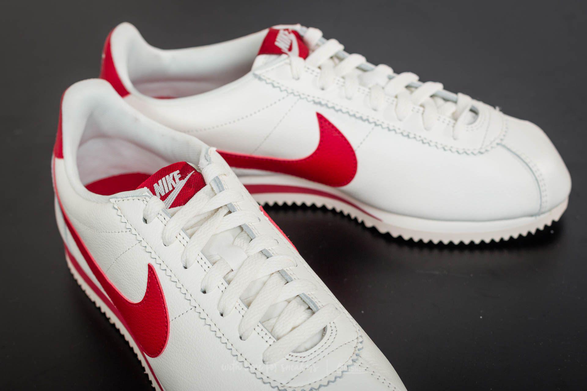 nike cortez leather red