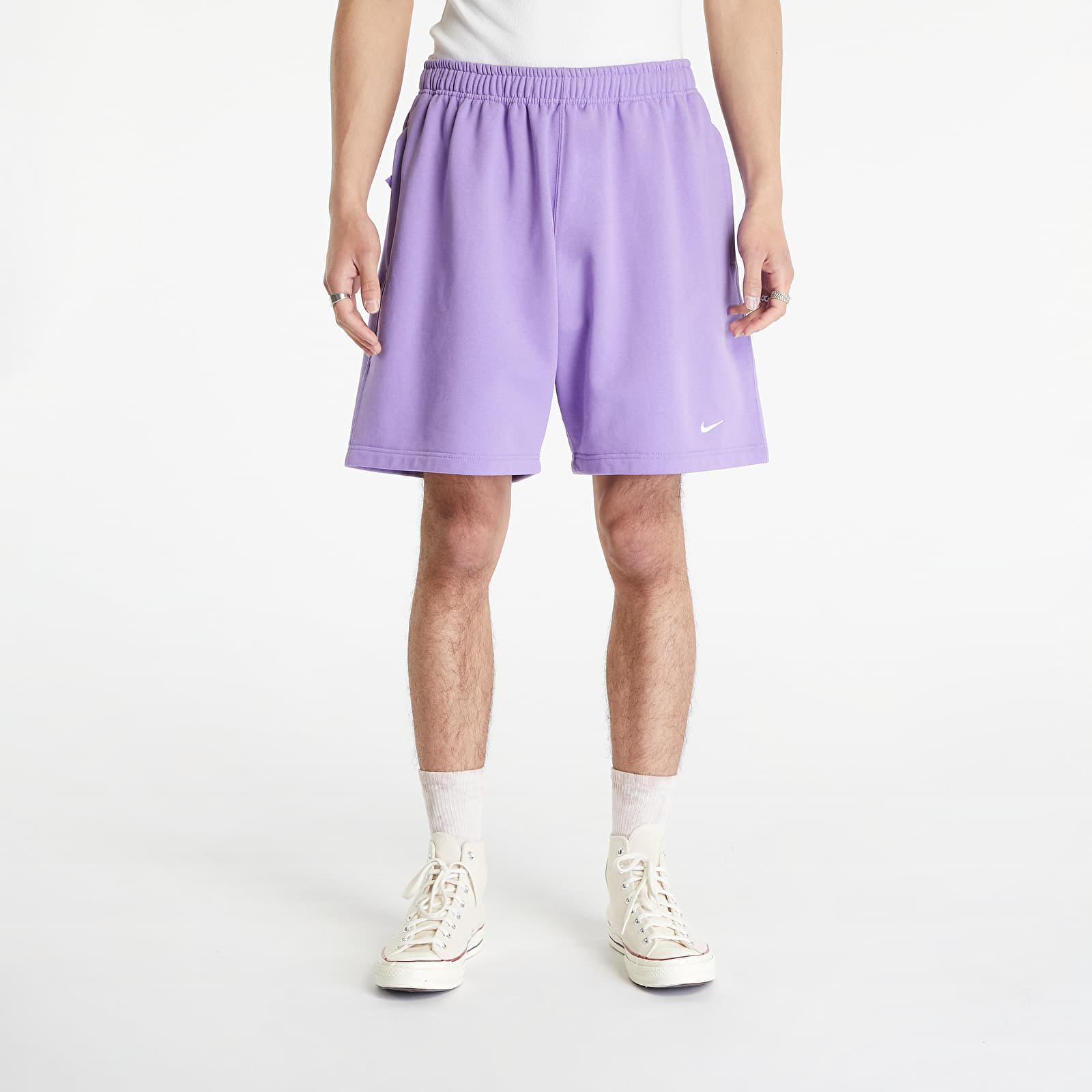 Solo swoosh french terry shorts space purple/ white Nike pour homme | Lyst