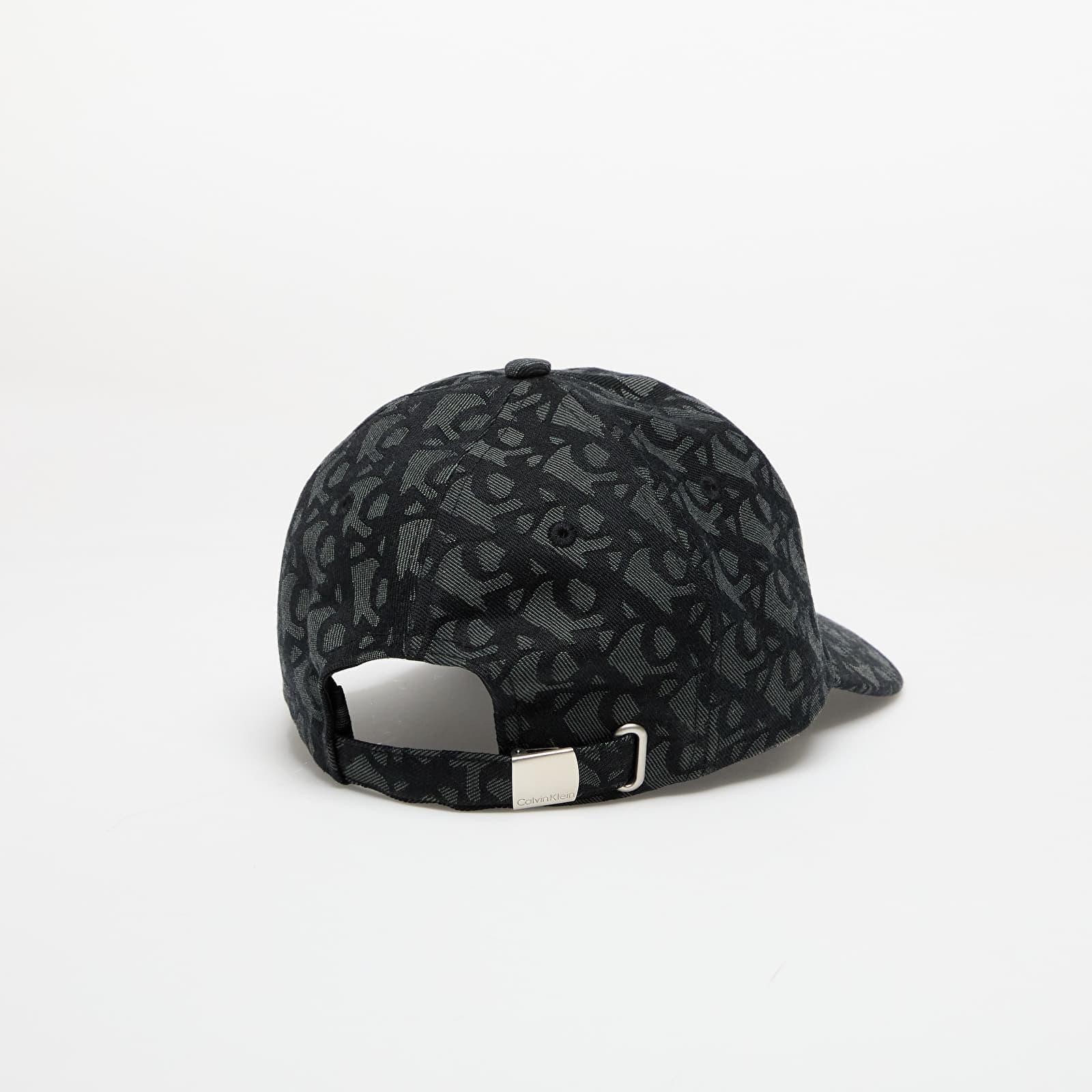 ★ ★ [CK ACC] Unisex CKJ Logo Jacquard Baseball Calvin Klein Cap Jeans Logo Jacquard Baseball Cap in Black
