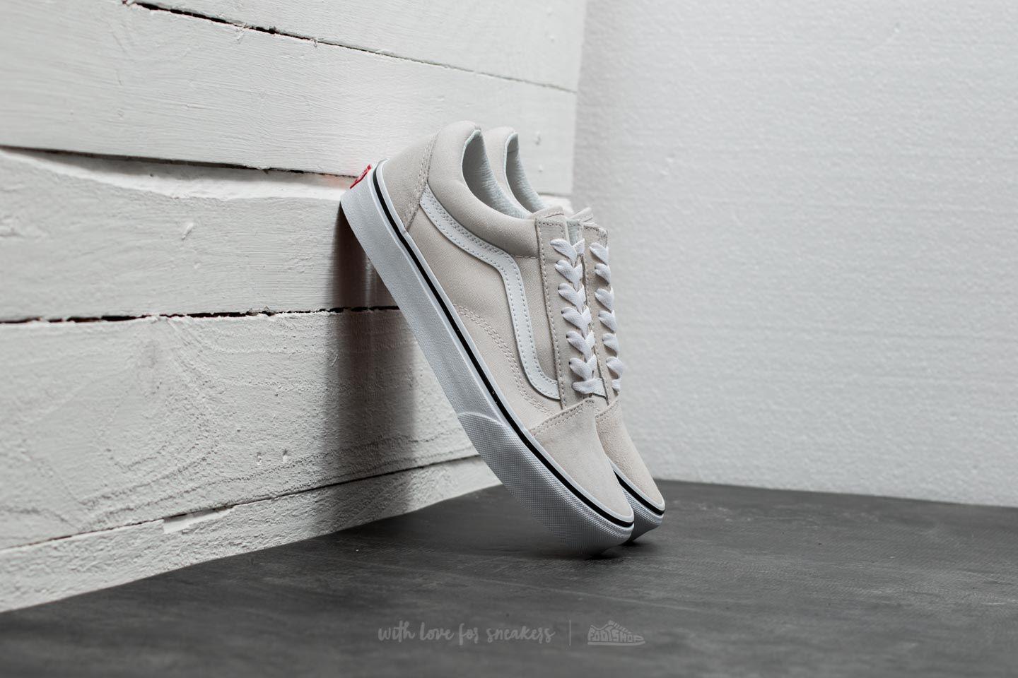 vans old skool birch & true white skate shoes