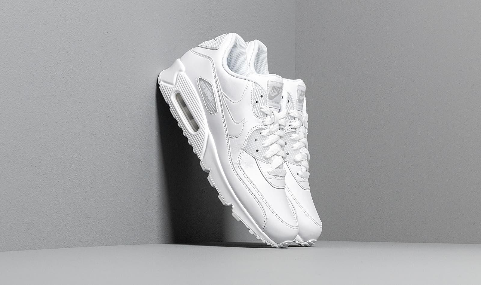 mens white leather air max 90