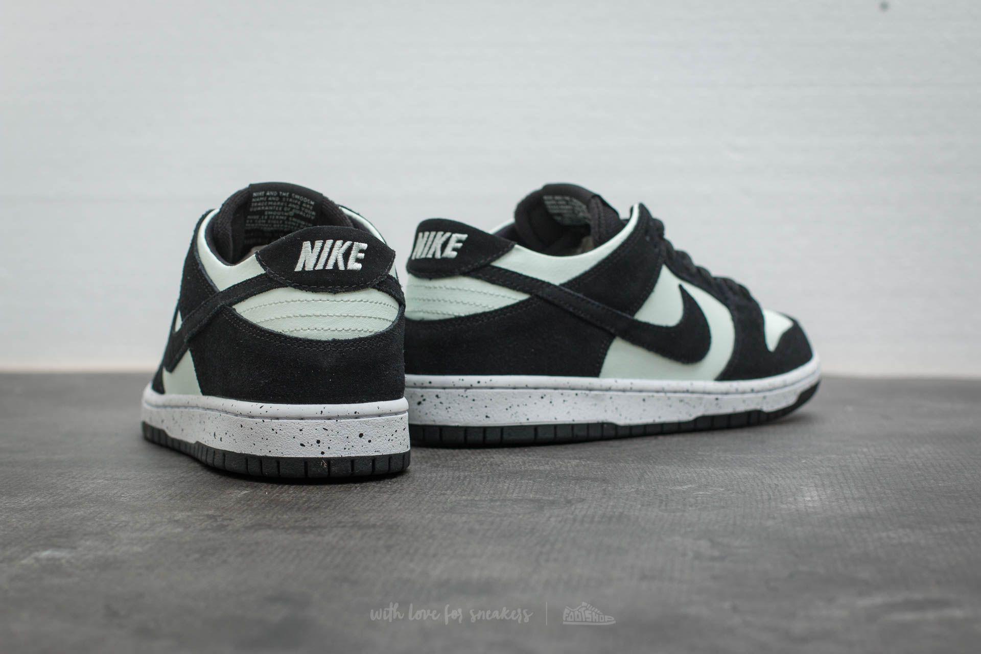 sb dunk low pro black white
