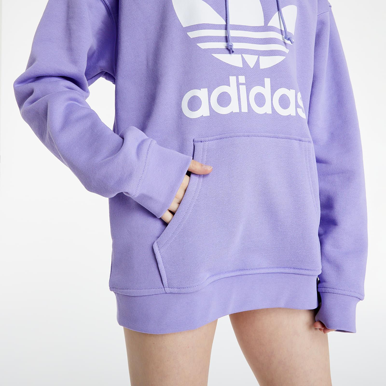 Adicolor Purple Hoodie Adidas Light Lyst Originals adidas | Trefoil