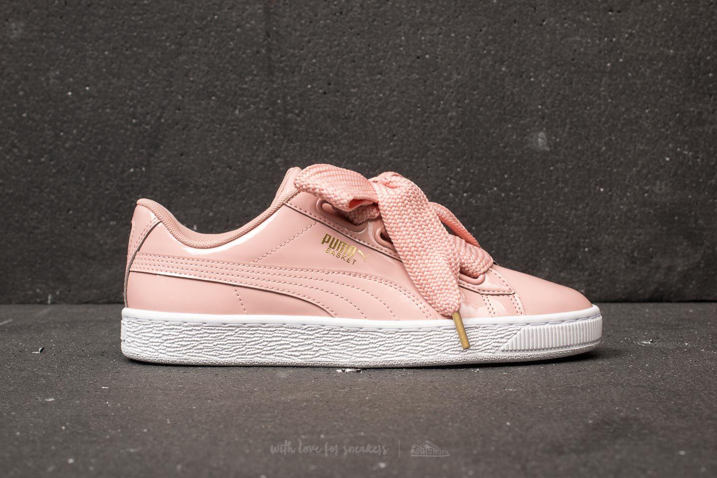 puma basket heart patent rosa puma basket heart patent rosa