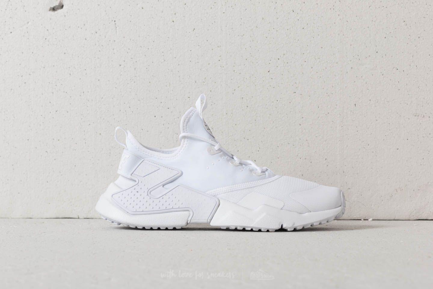 nike huarache drift all white