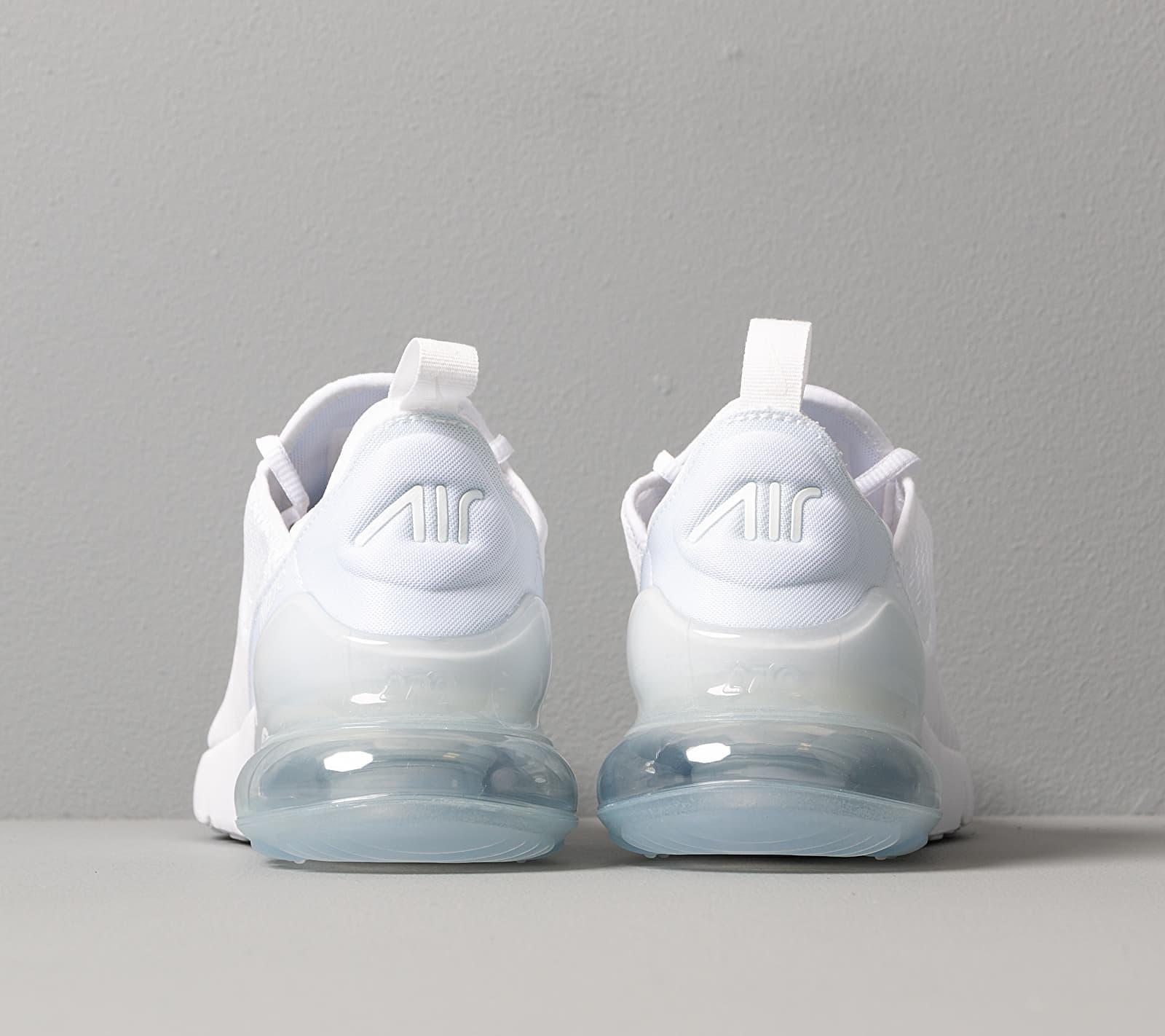 air max 270 white and silver