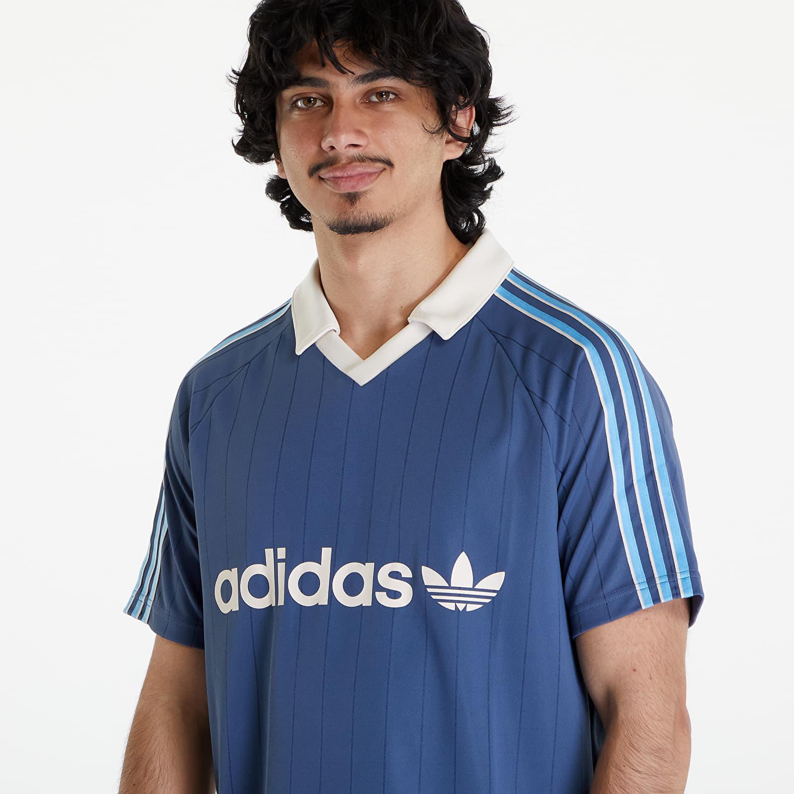 adidas Originals Stripe Jersey in Blue for Men | Lyst