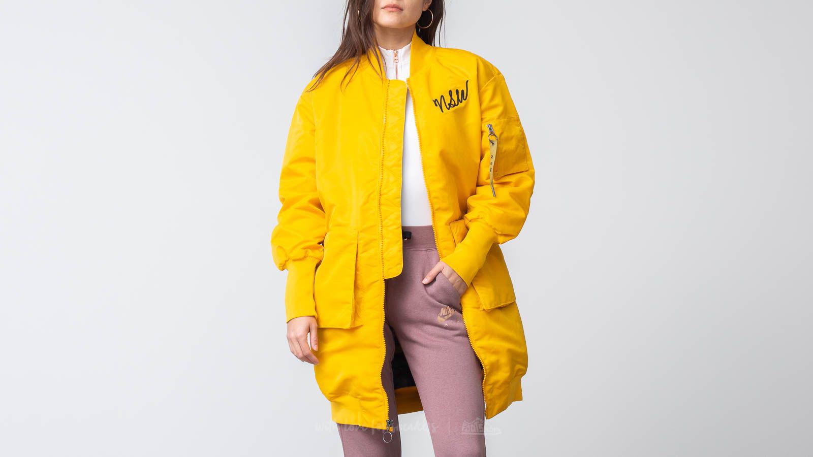 nike yellow parka