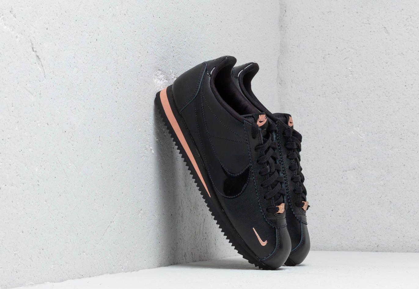 nike classic cortez premium black rose
