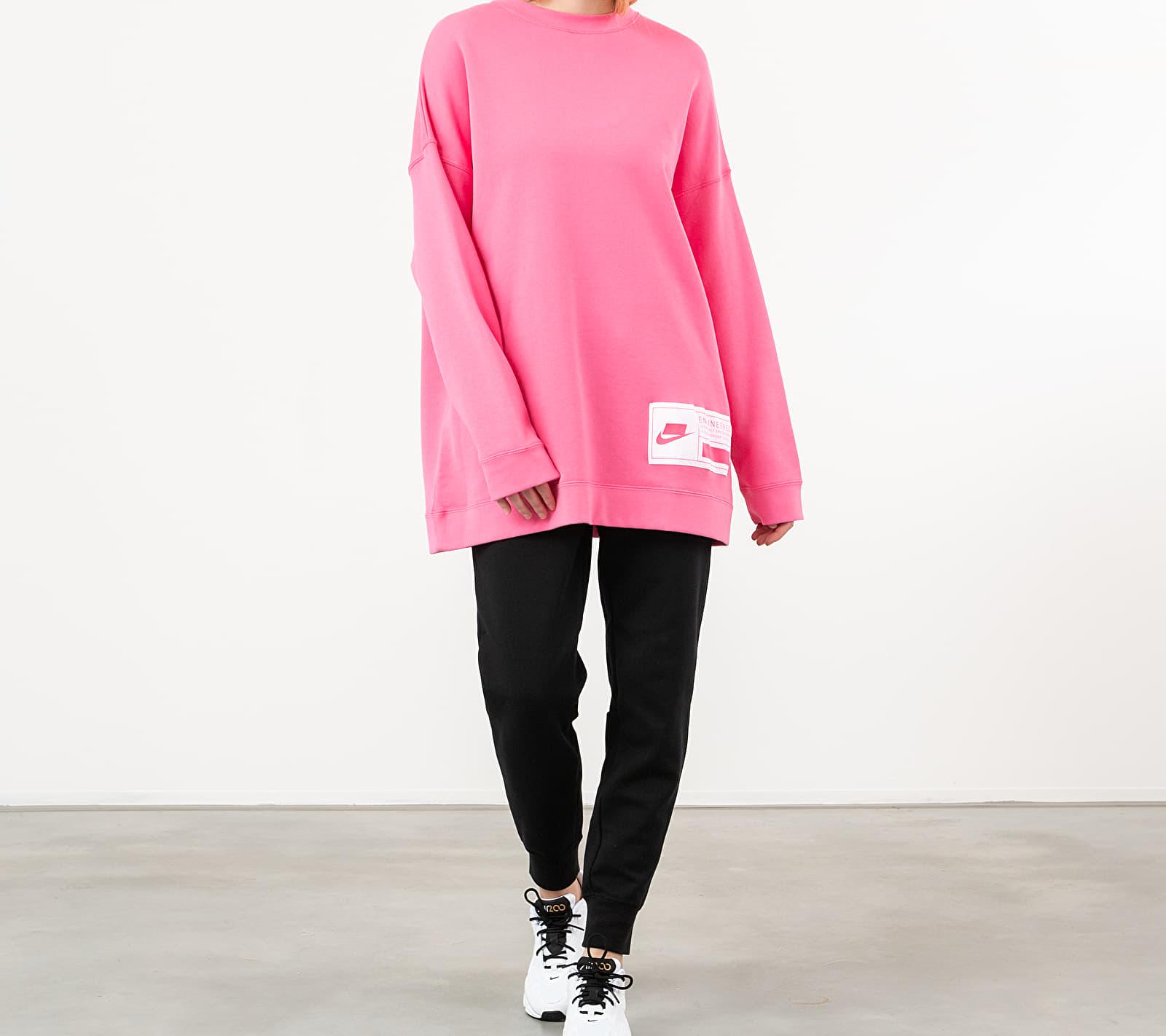 nike pink crew neck