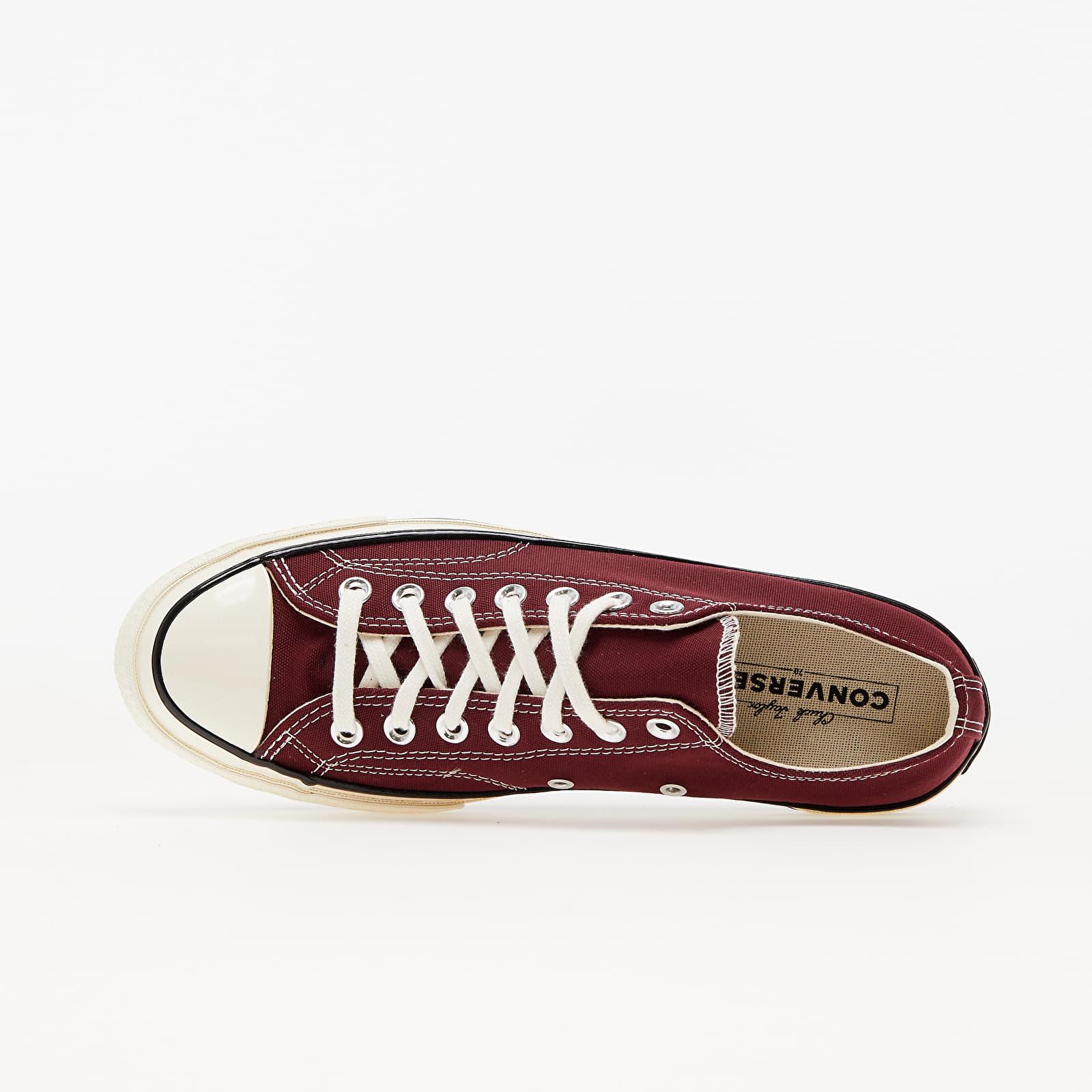 Converse Chuck 70 Recycled Canvas Deep Bordeaux/ Egret/ Black in Red | Lyst