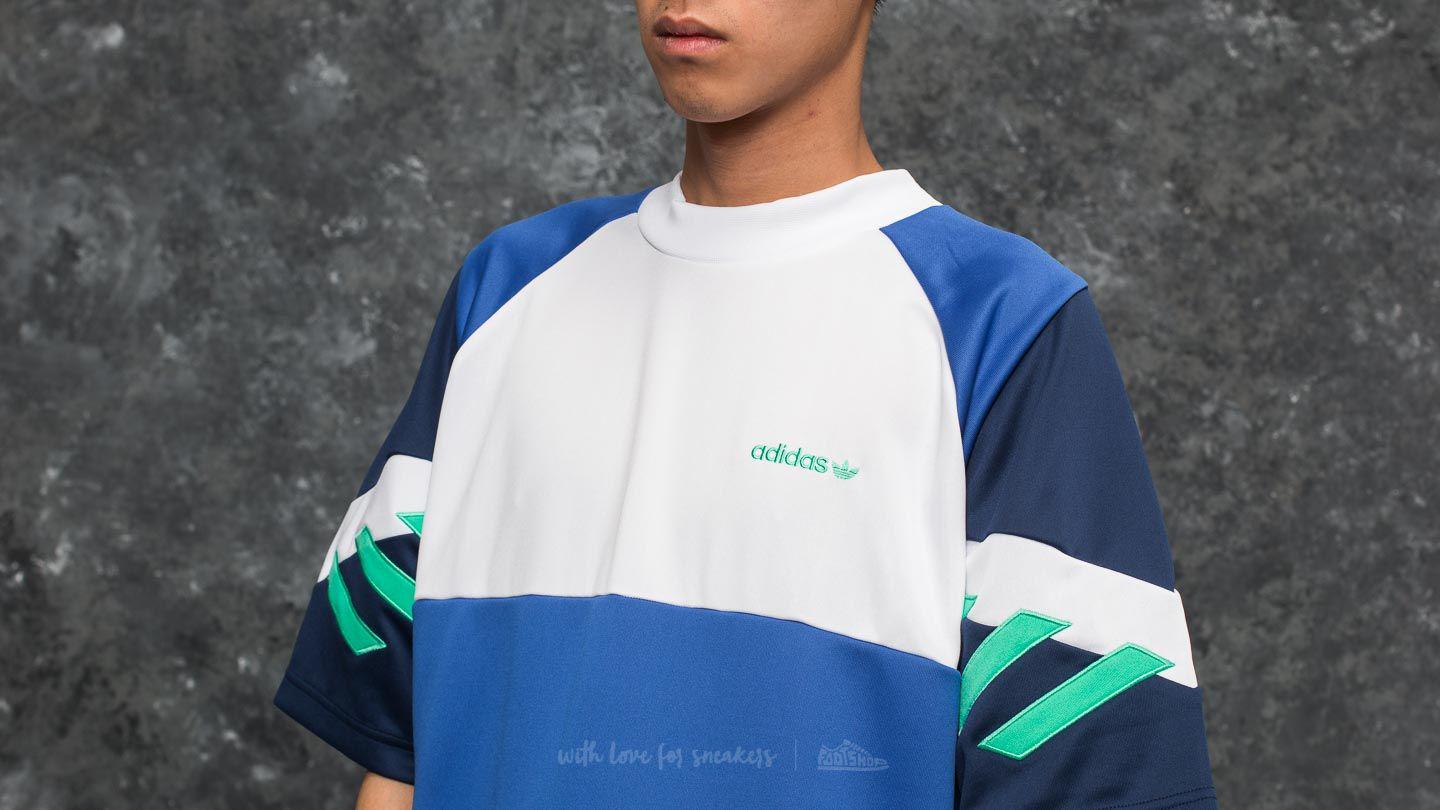 Men's Adidas Chop Shop Tee Bold Blue Dark Blue Men's Adidas Chop Shop Tee Bold Blue Dark Blue