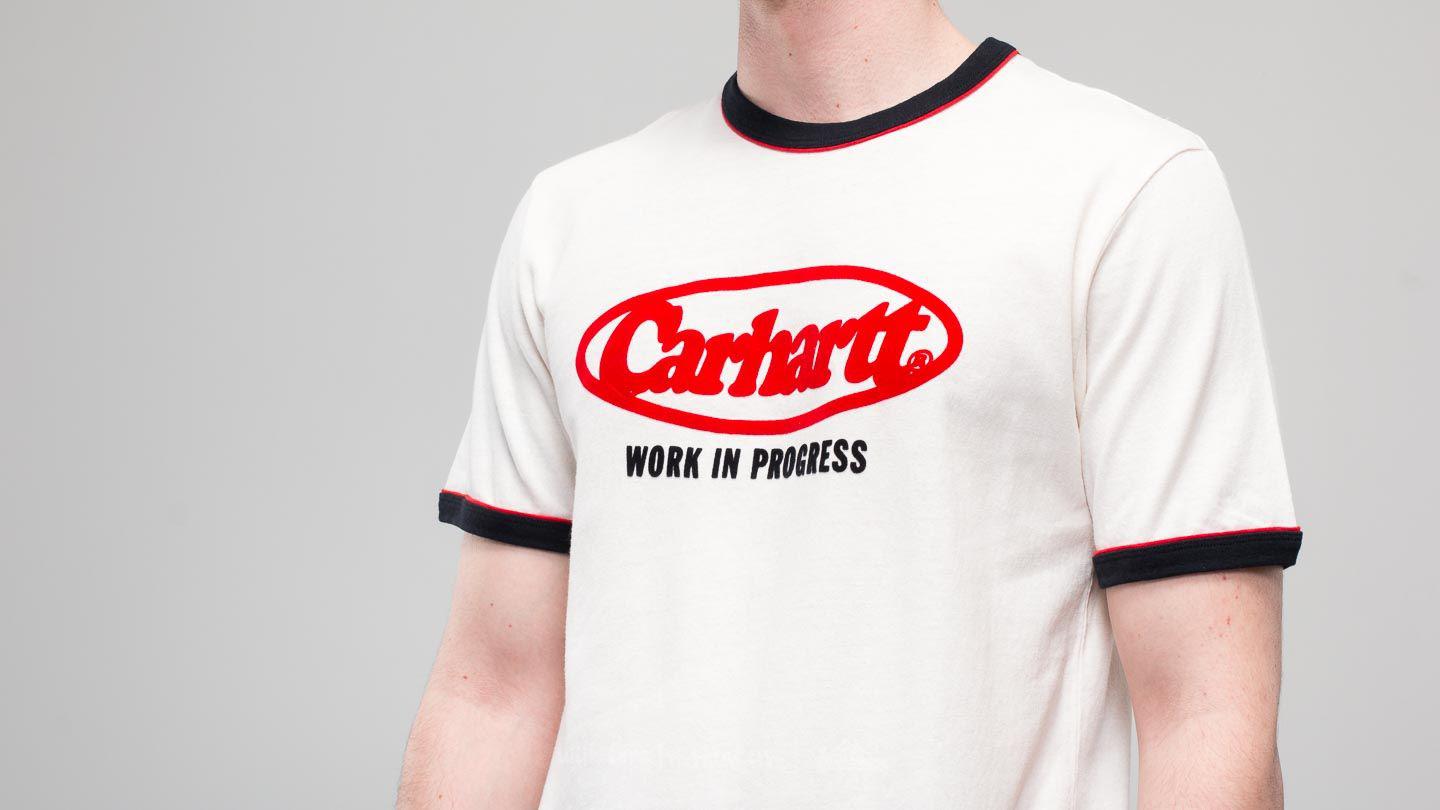Carhartt WIP Cotton Shortsleeve Ringer Oval T-shirt Wax/ Dark Navy for Men  | Lyst
