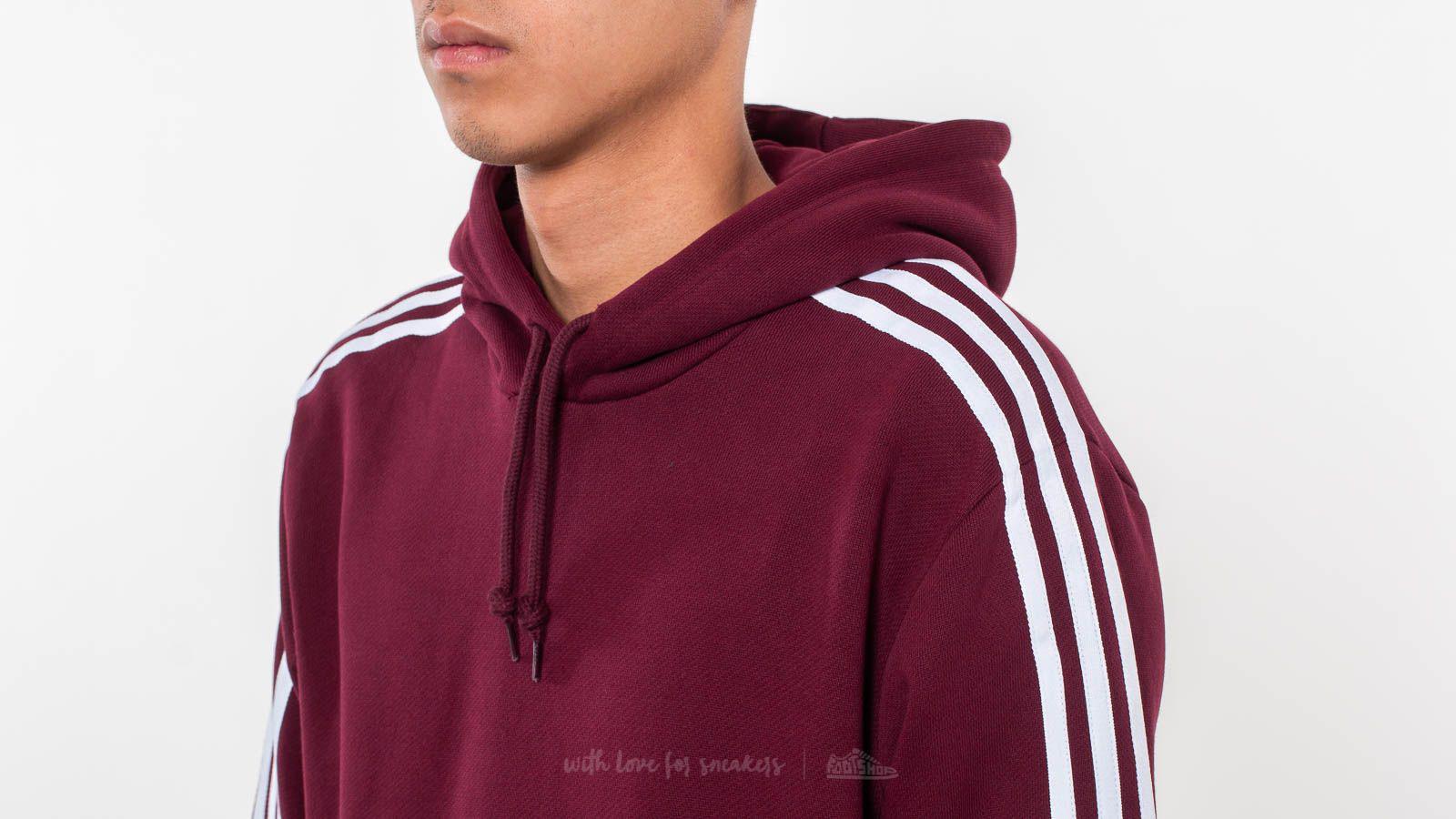 adidas outline hoodie maroon