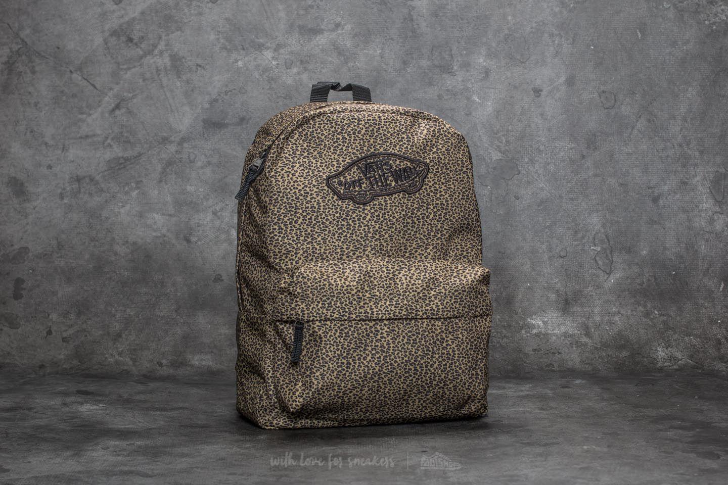 vans cheetah print backpack