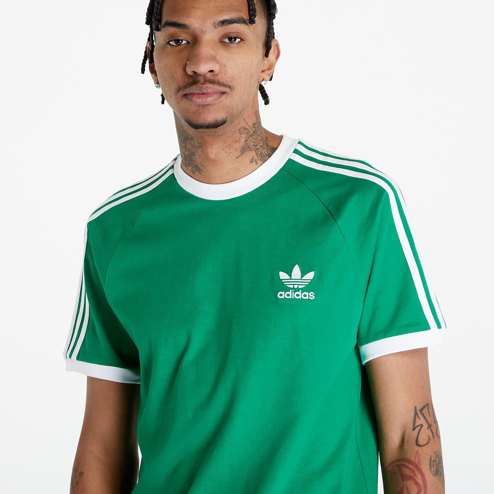 Adidas 3 stripes tee green new arrivals