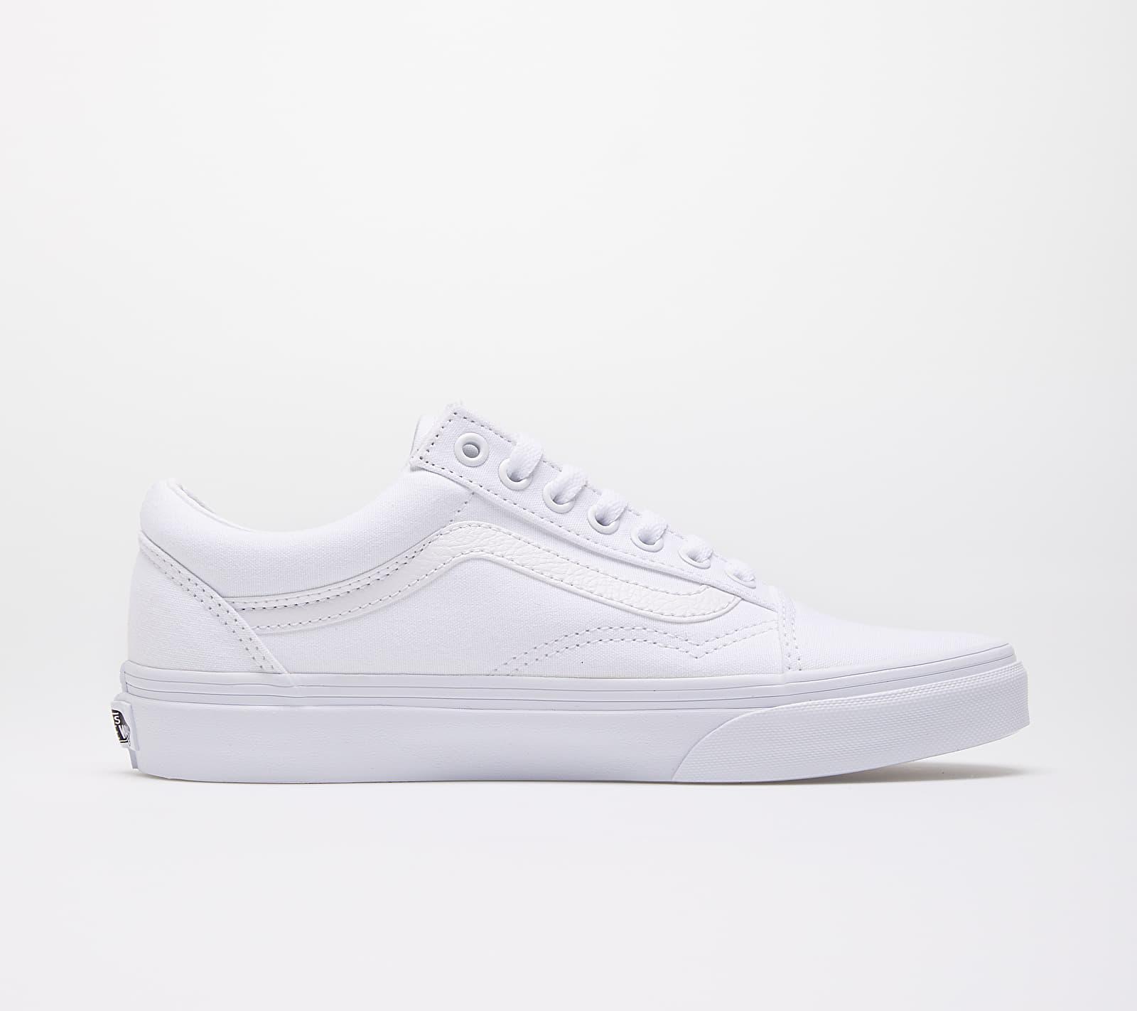 canvas old skool true white
