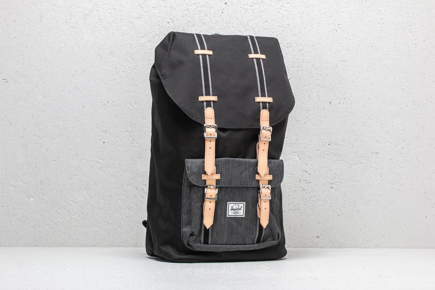 herschel little america black denim