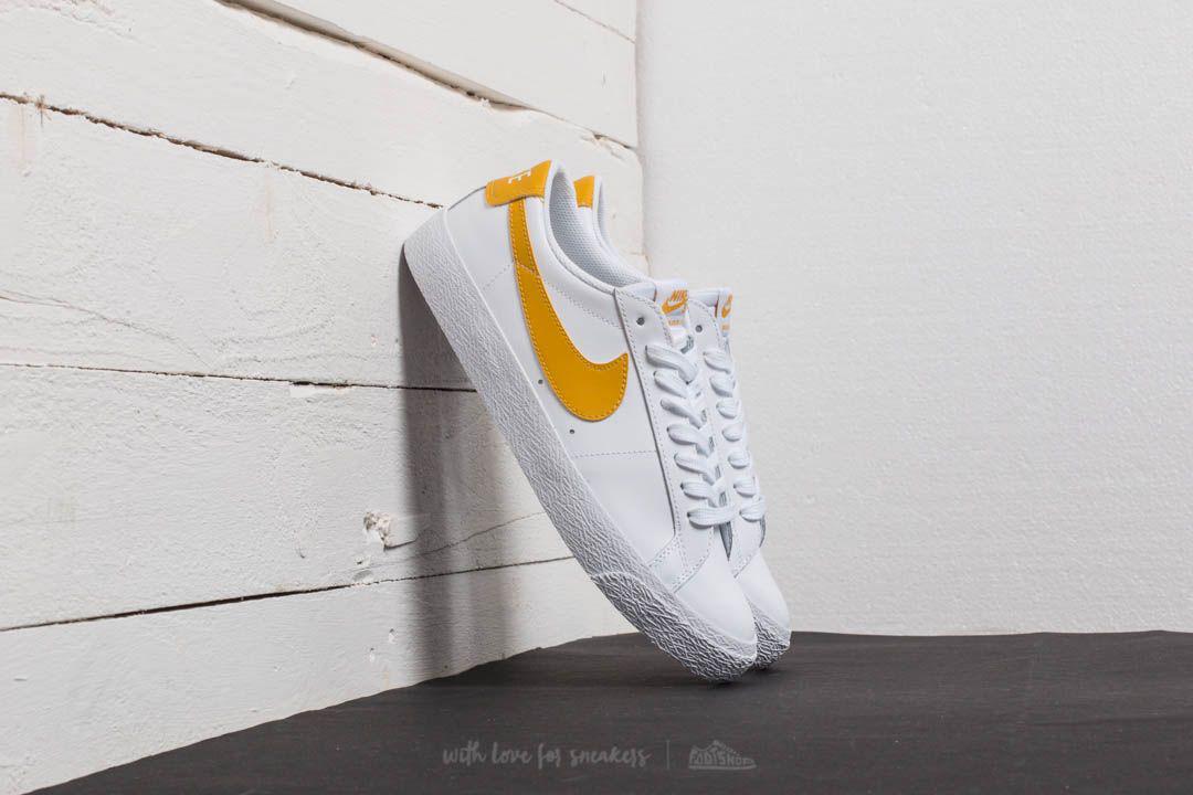 Nike Leather Sb Zoom Blazer Low White Mineral Gold For Men Lyst